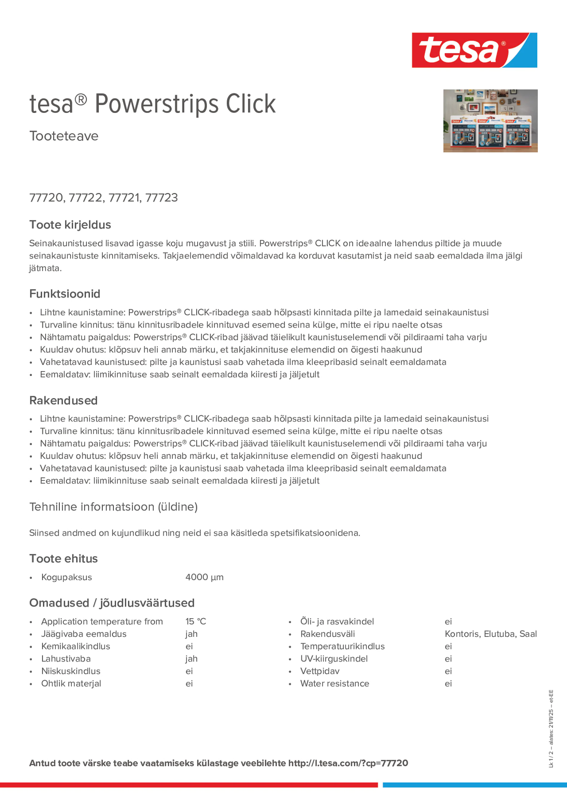 Product information_tesa® Powerstrips 77720_et-EE
