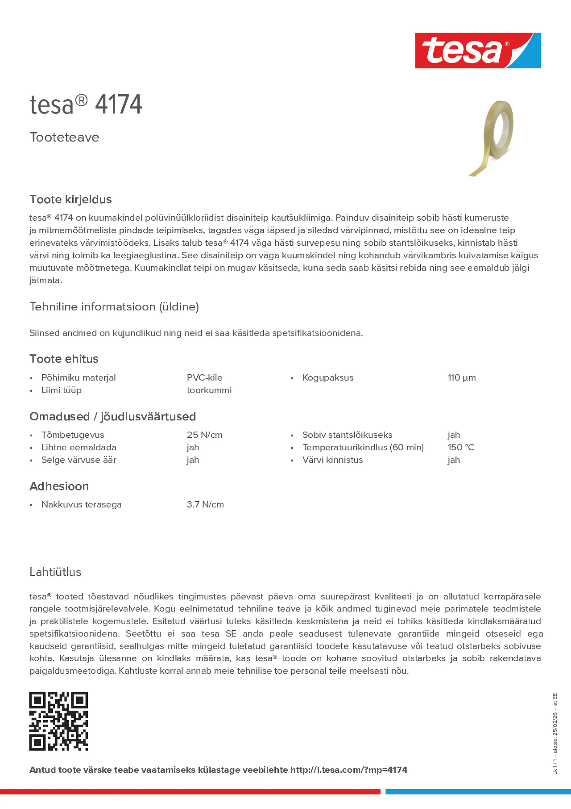 Product information_tesa® 4174_et-EE