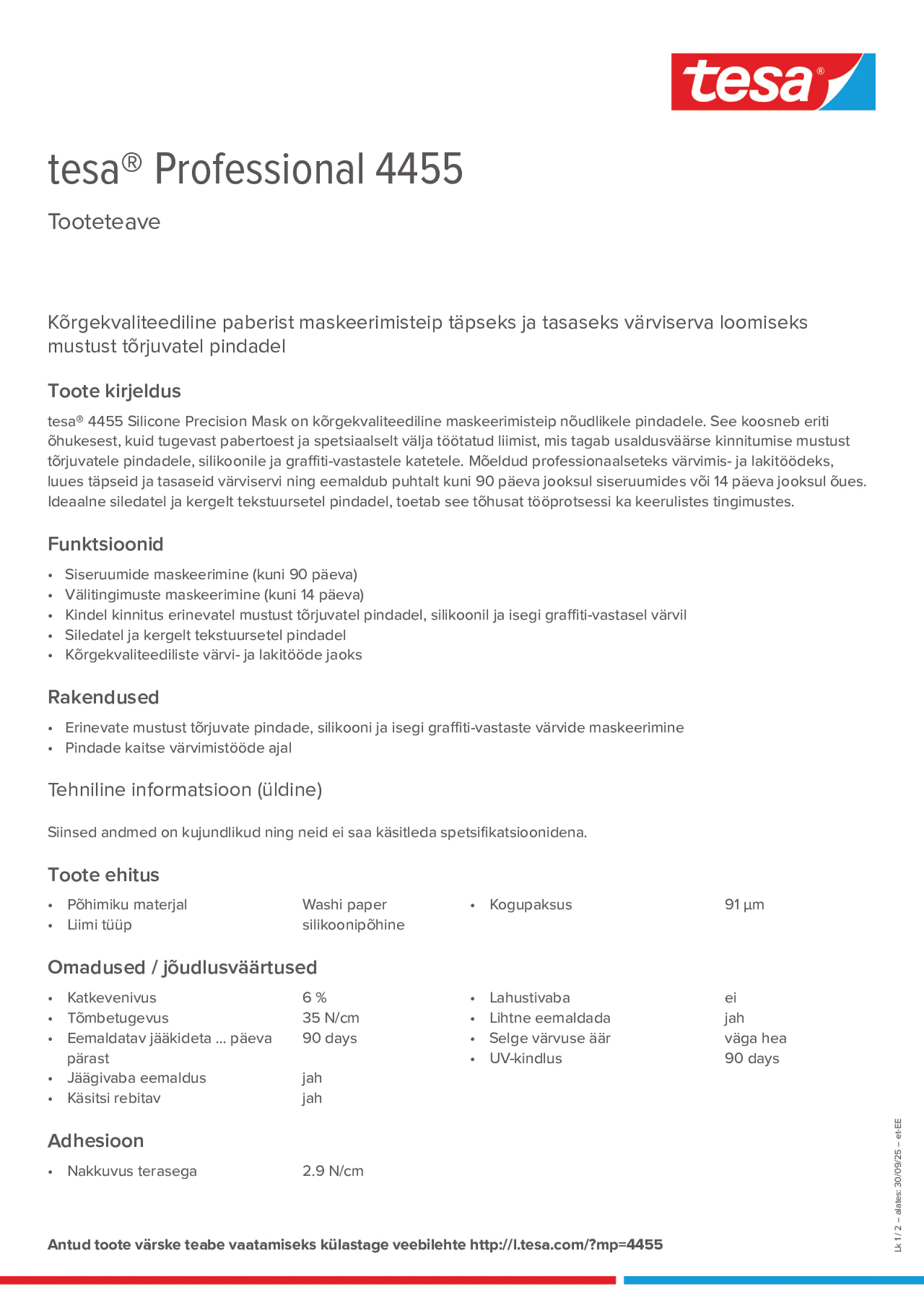 Product information_tesa® Professional 04455_et-EE