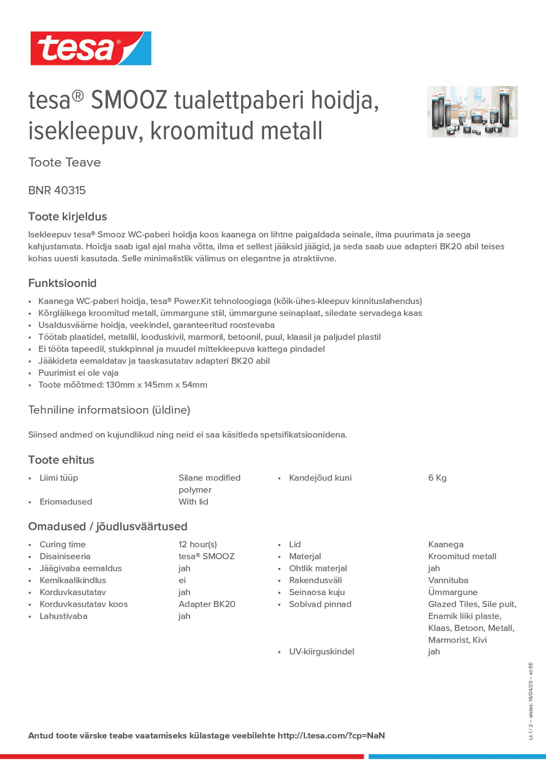 Product information_tesa® 40315_et-EE