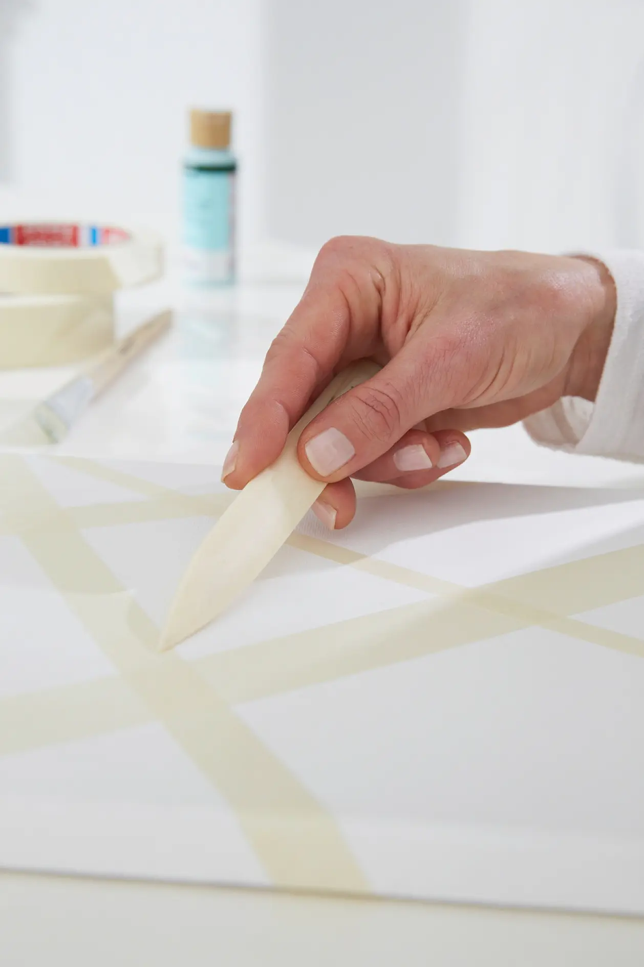 Isetegemine pastellpiltidega / 2. samm: Pressimine