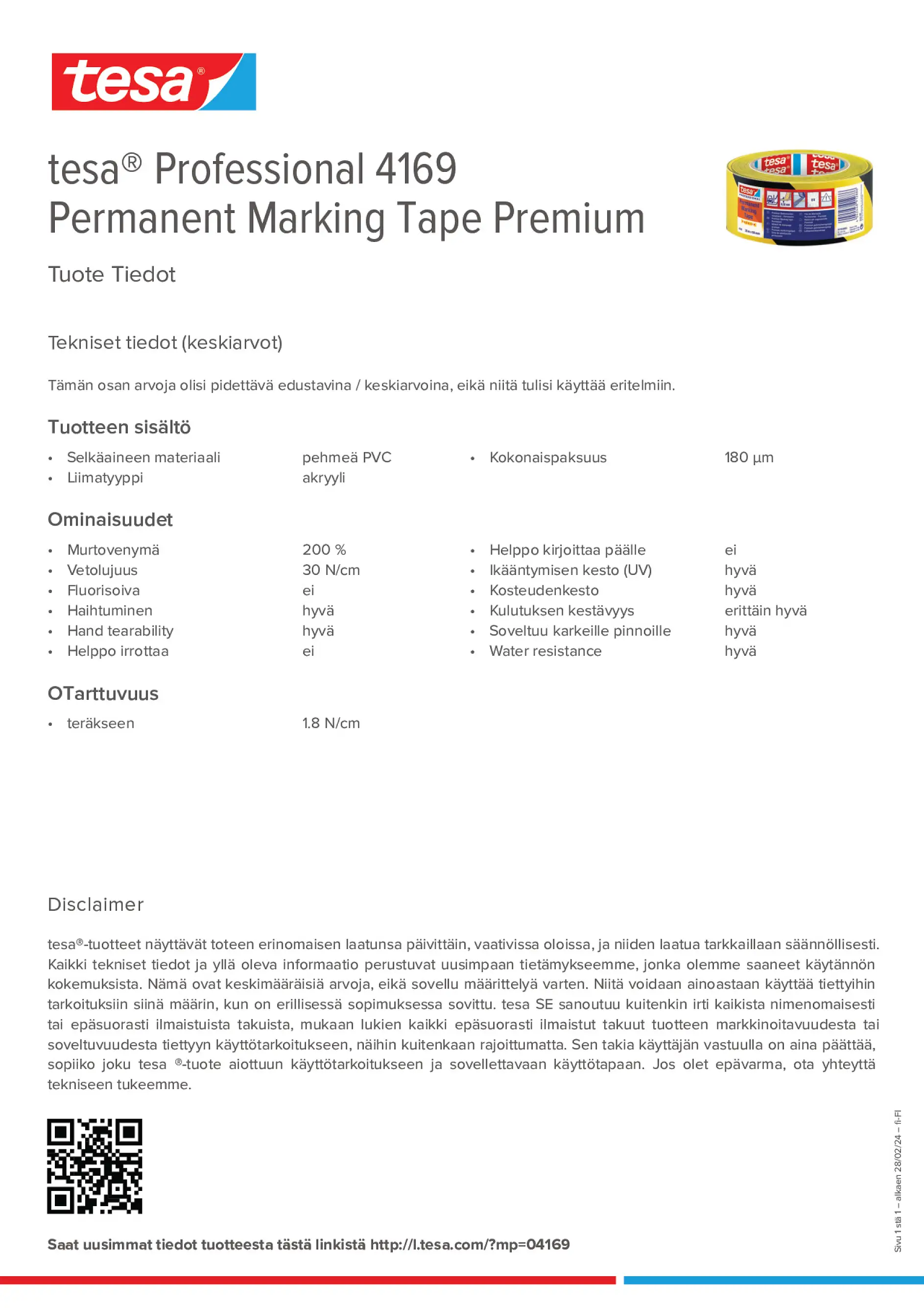 Product information_tesa® Professional 04169_fi-FI