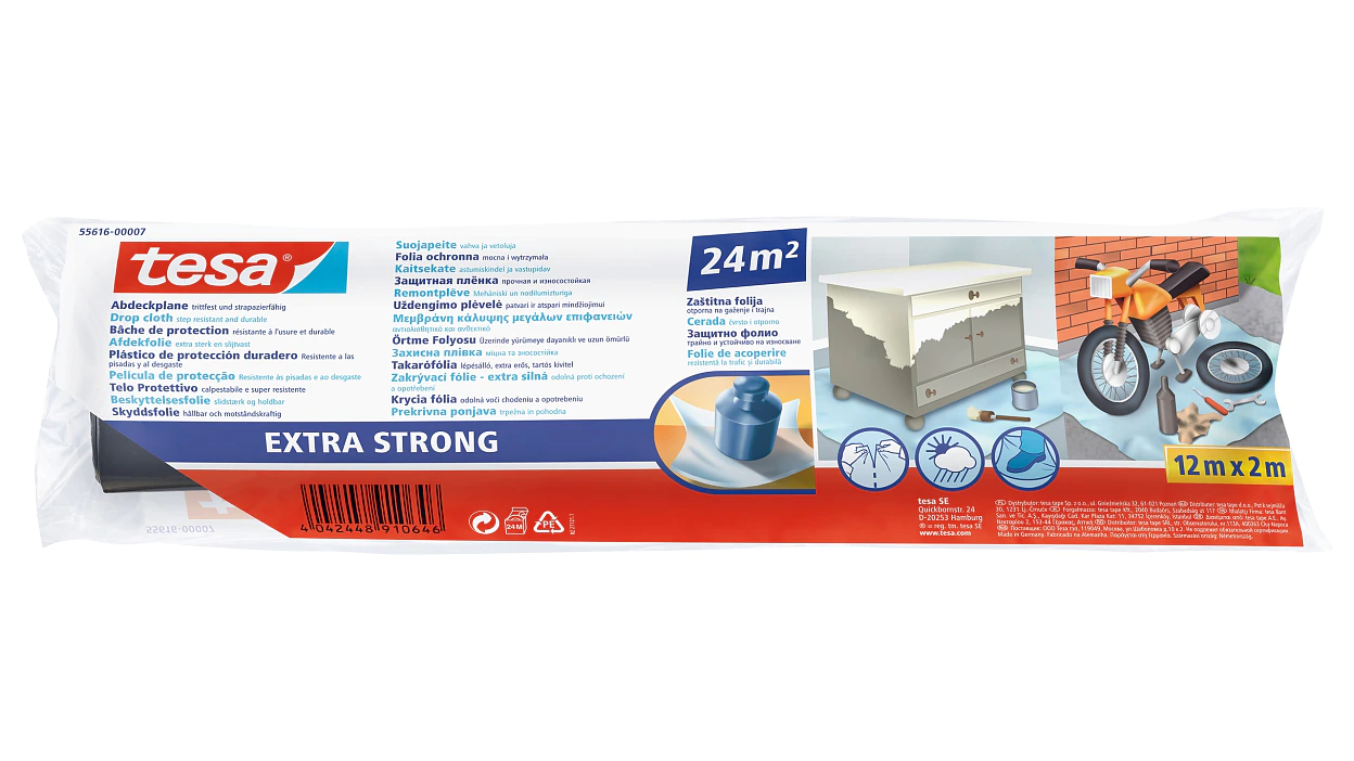 [en-en] tesa drop cloth extra strong 12m x 2000mm