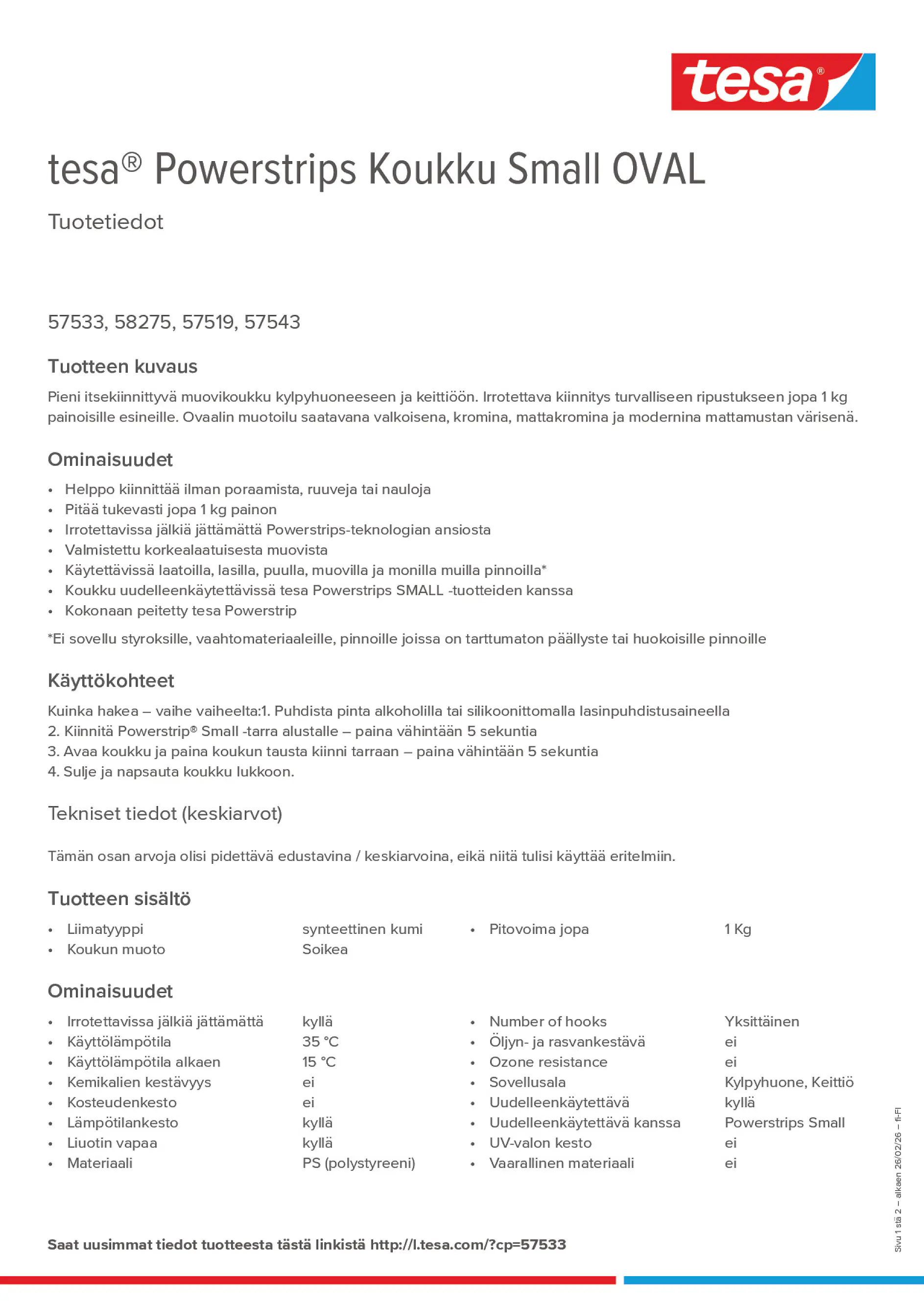 Product information_tesa® Powerstrips 57519_fi-FI
