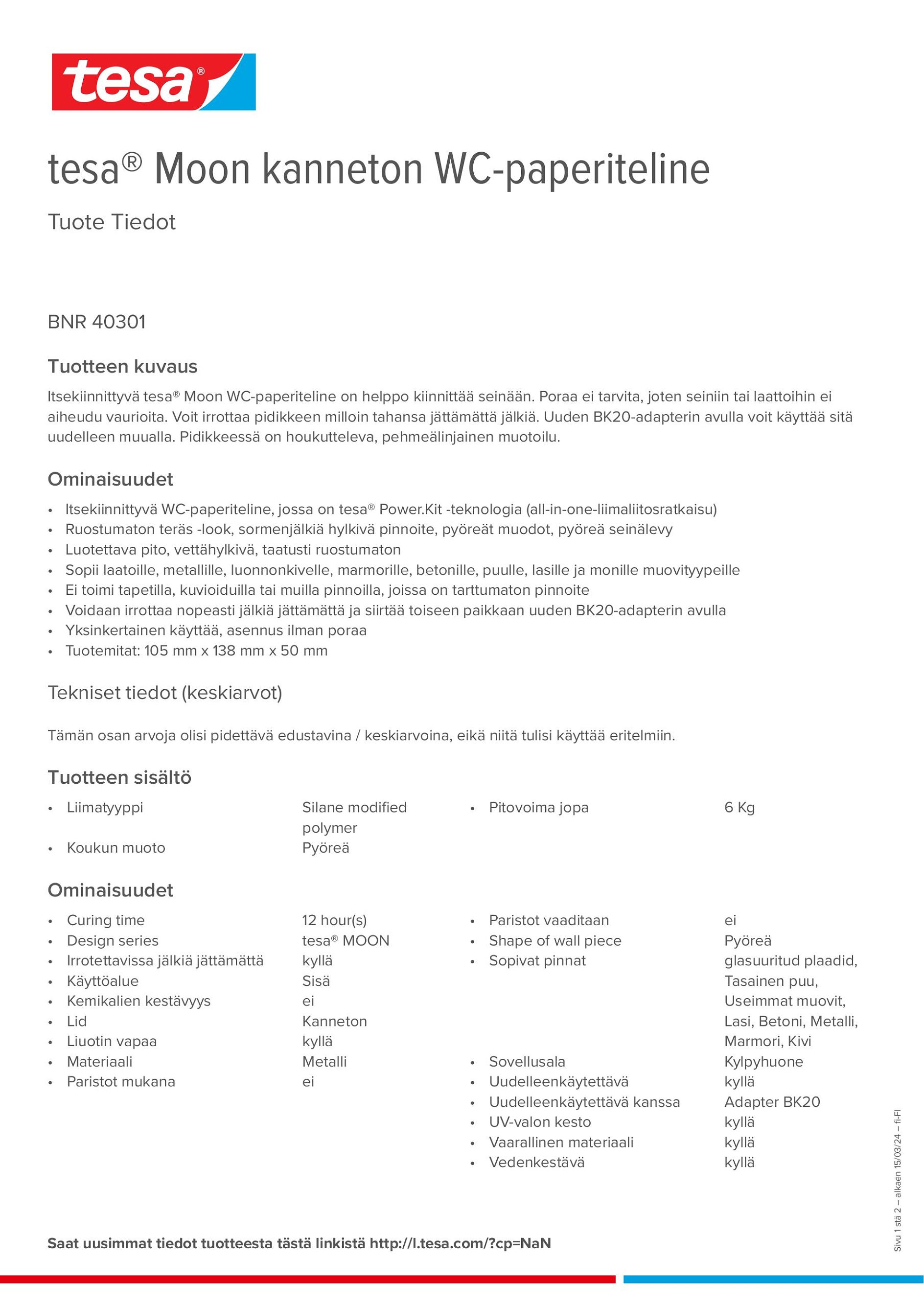Product information_tesa® 40301_fi-FI