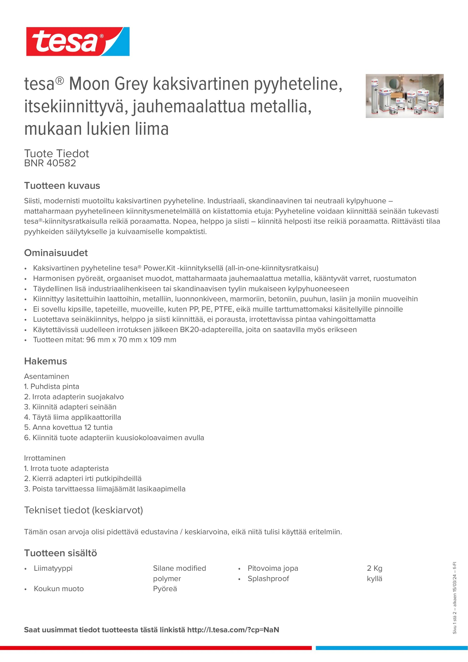 Product information_tesa® 40582_fi-FI