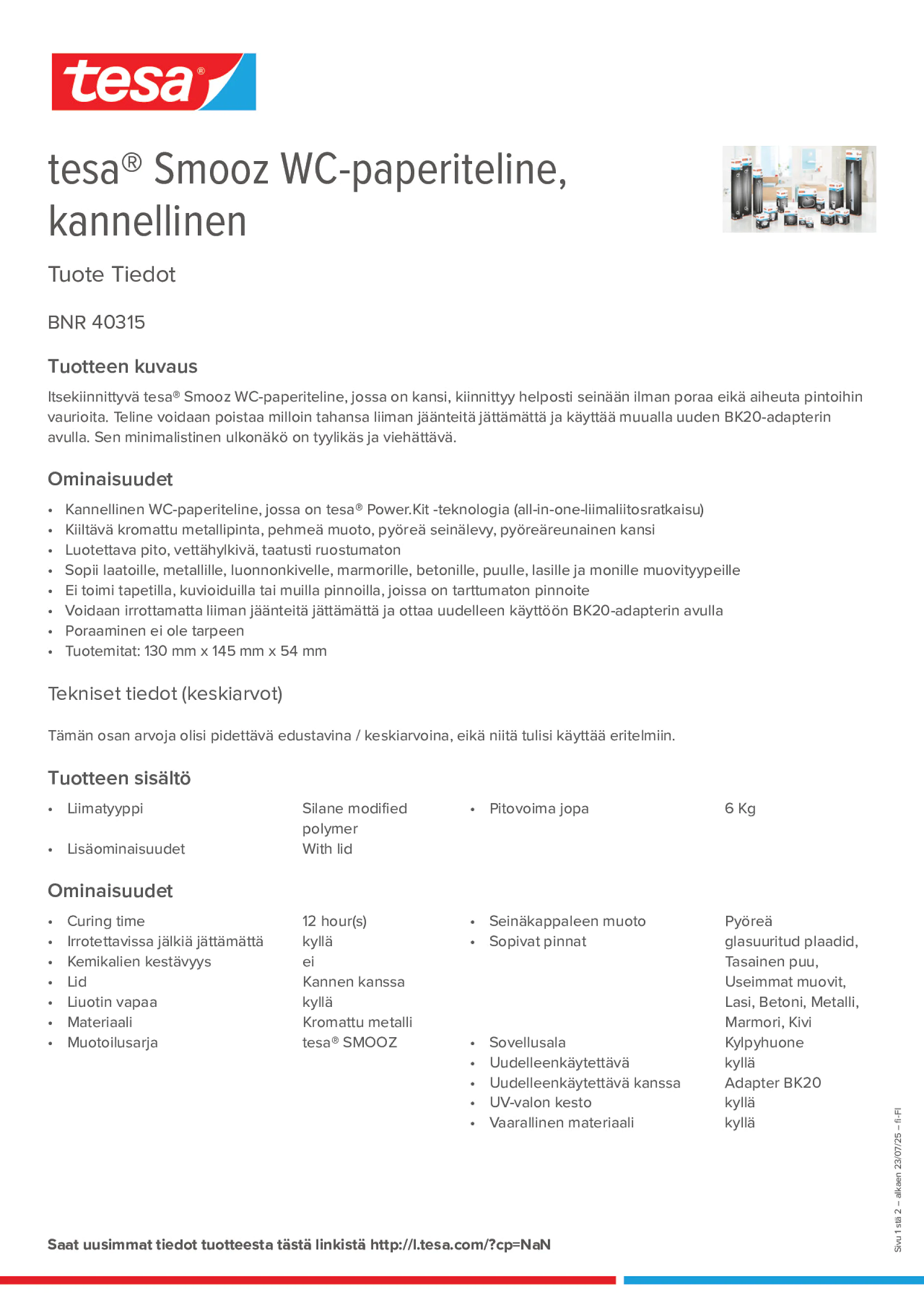 Product information_tesa® 40315_fi-FI