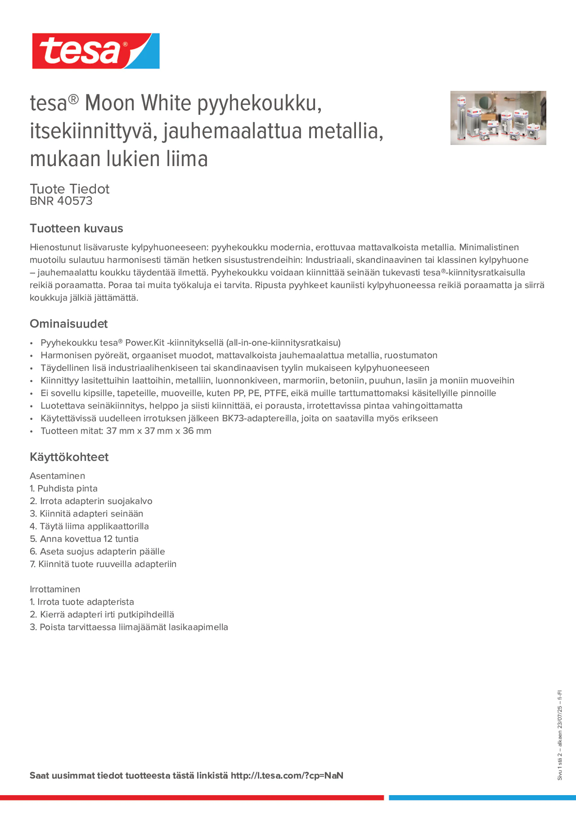 Product information_tesa® 40573_fi-FI