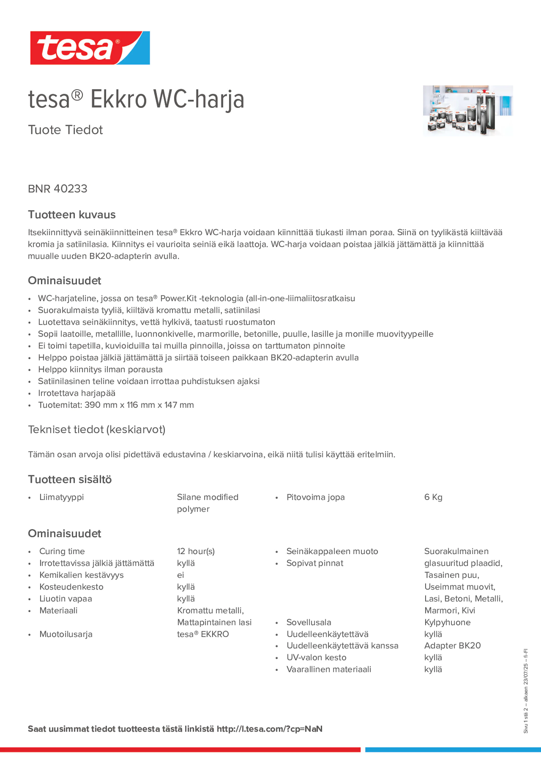 Product information_tesa® 40233_fi-FI
