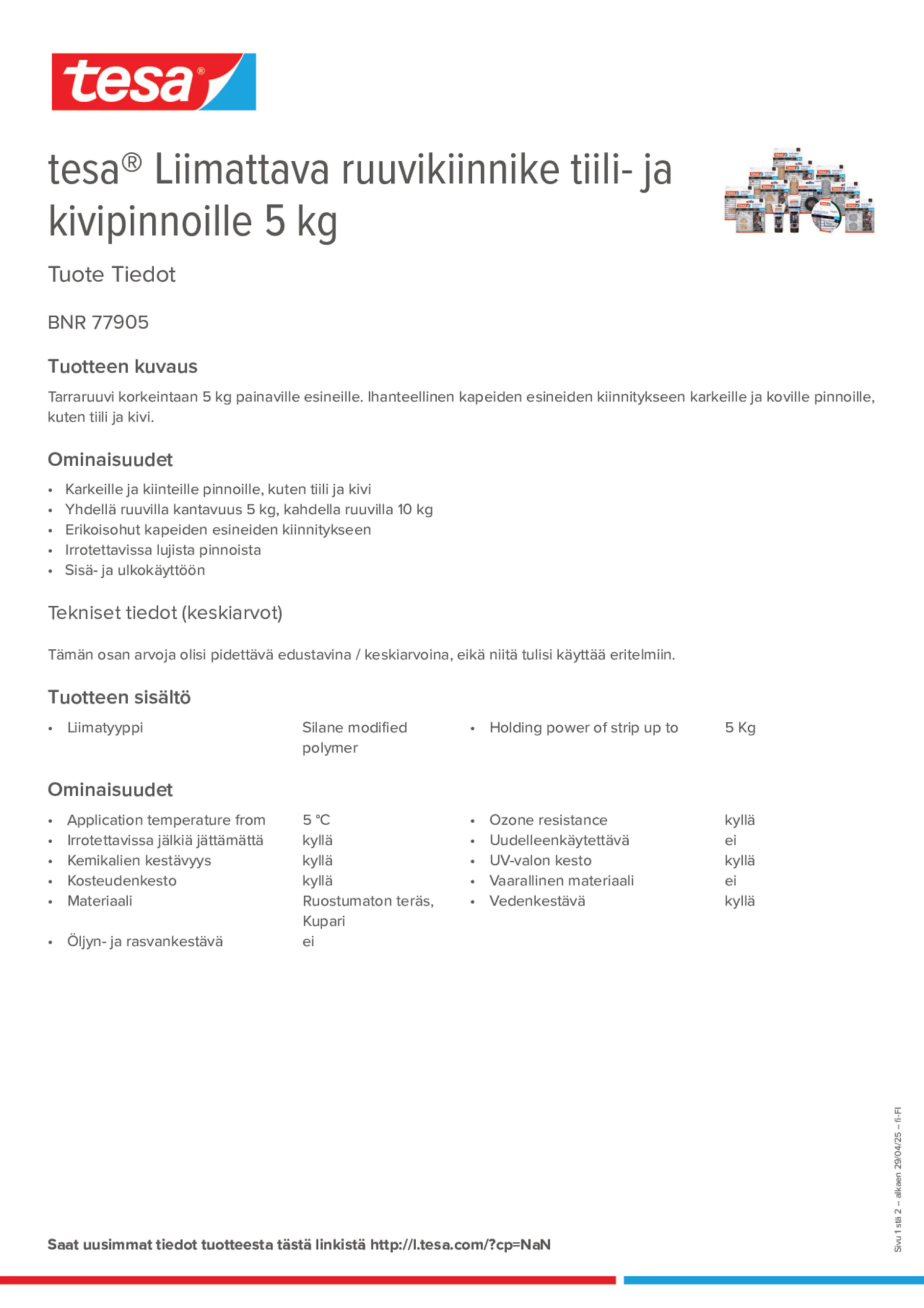 Product information_tesa® 77905_fi-FI
