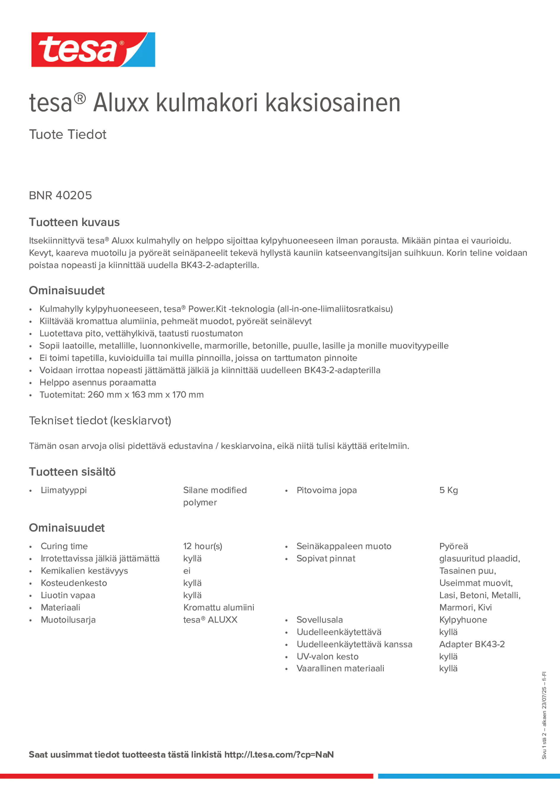 Product information_tesa® 40205_fi-FI