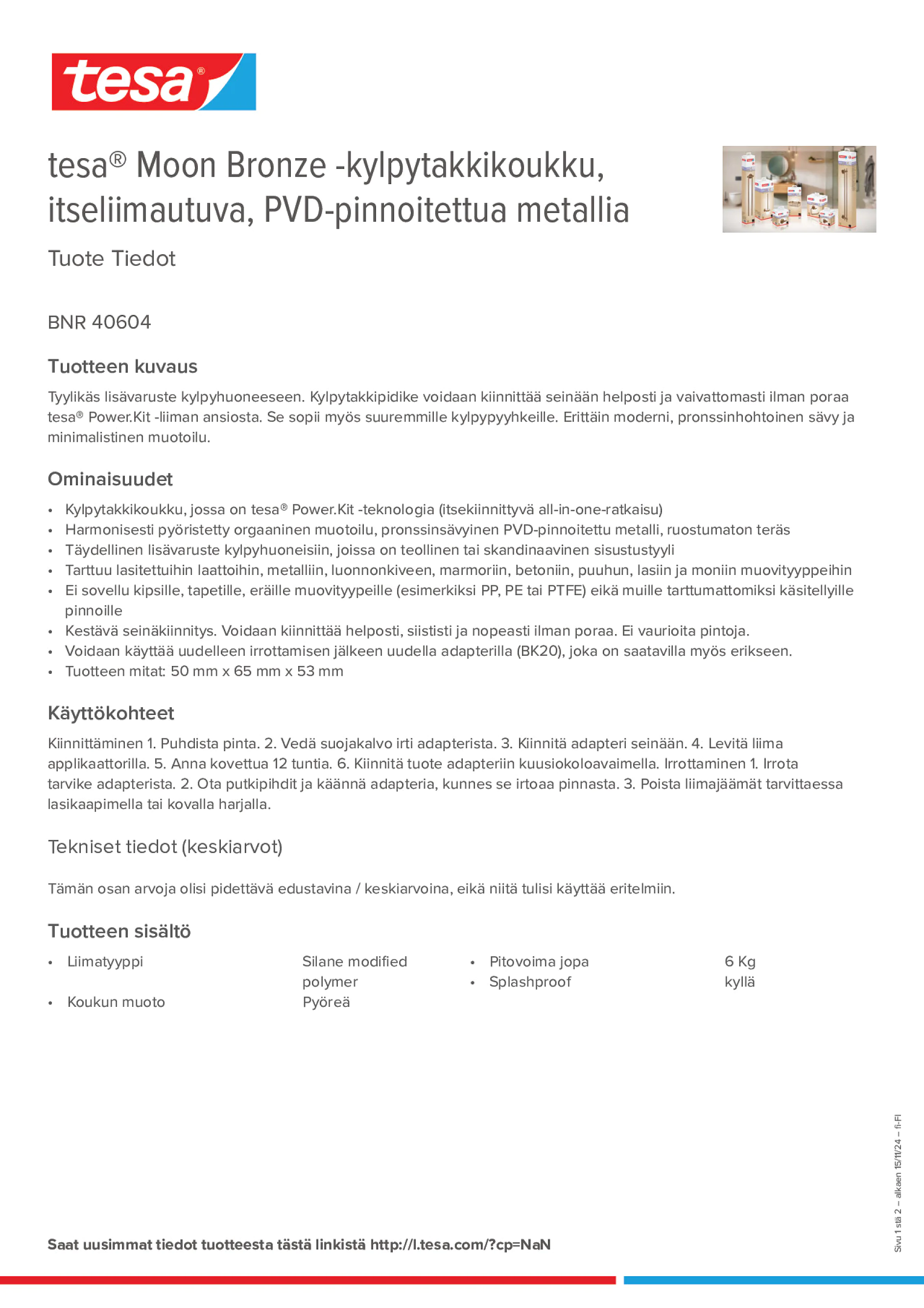 Product information_tesa® 40604_fi-FI