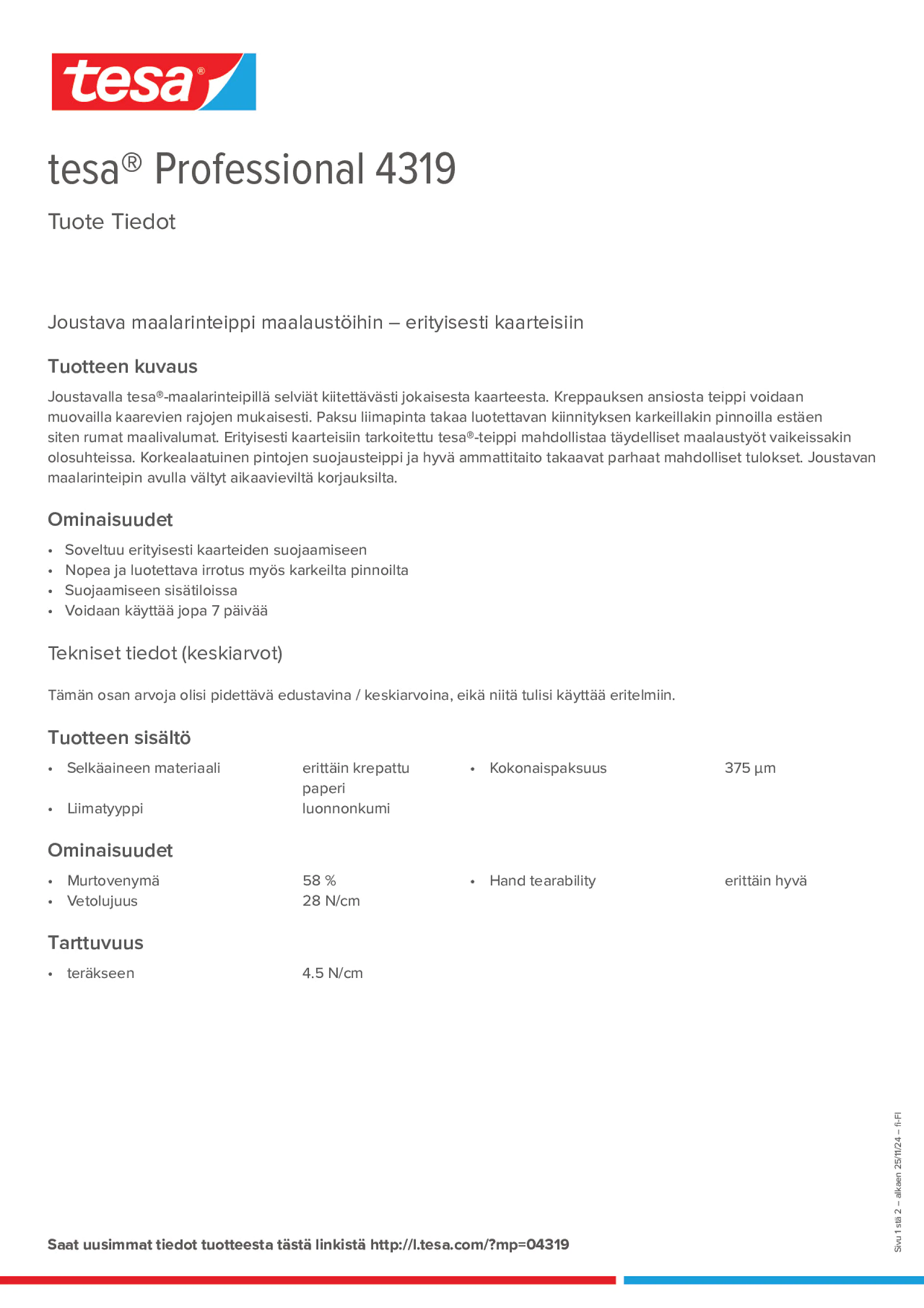 Product information_tesa® Professional 04319_fi-FI