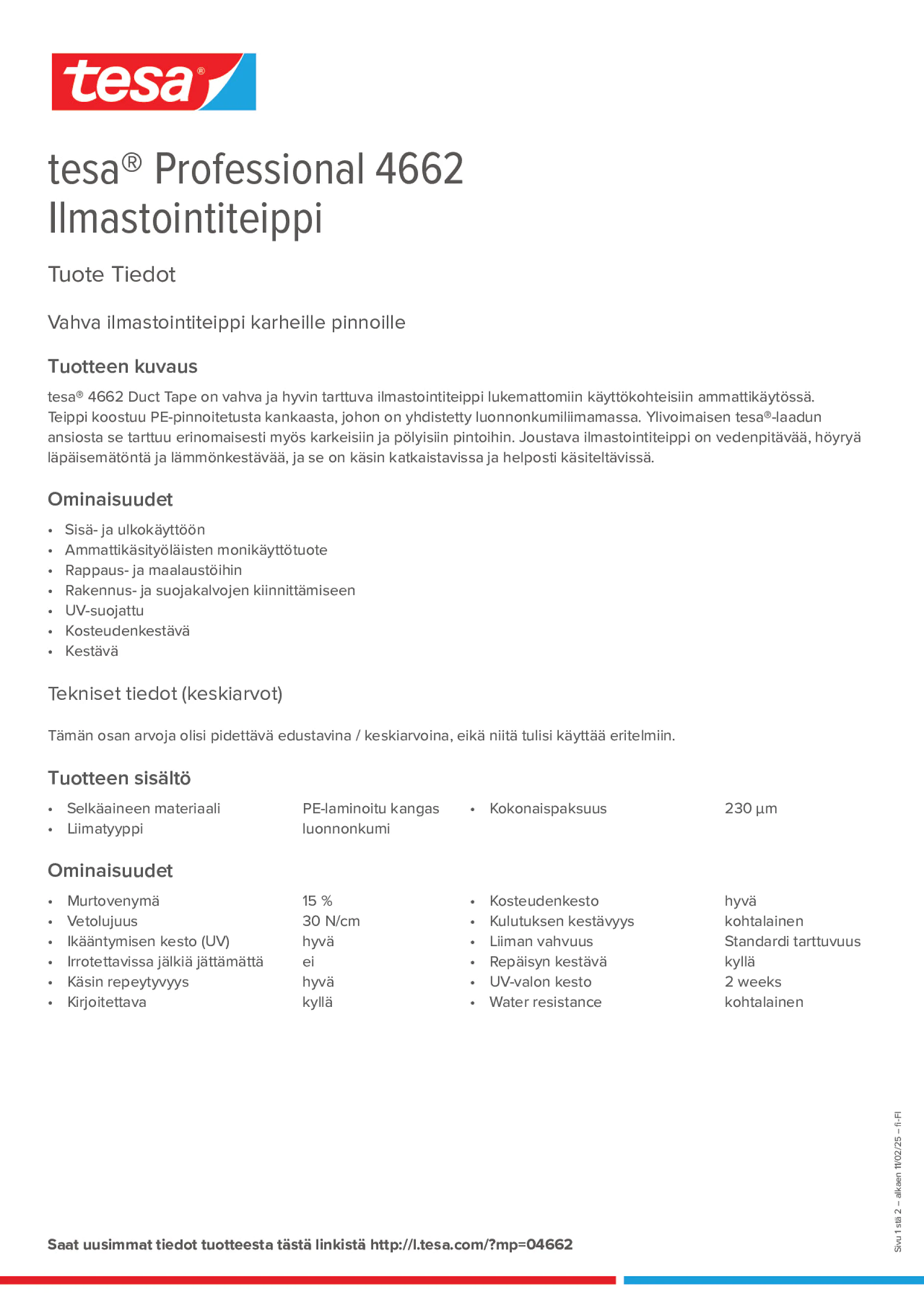 Product information_tesa® Professional 04662_fi-FI