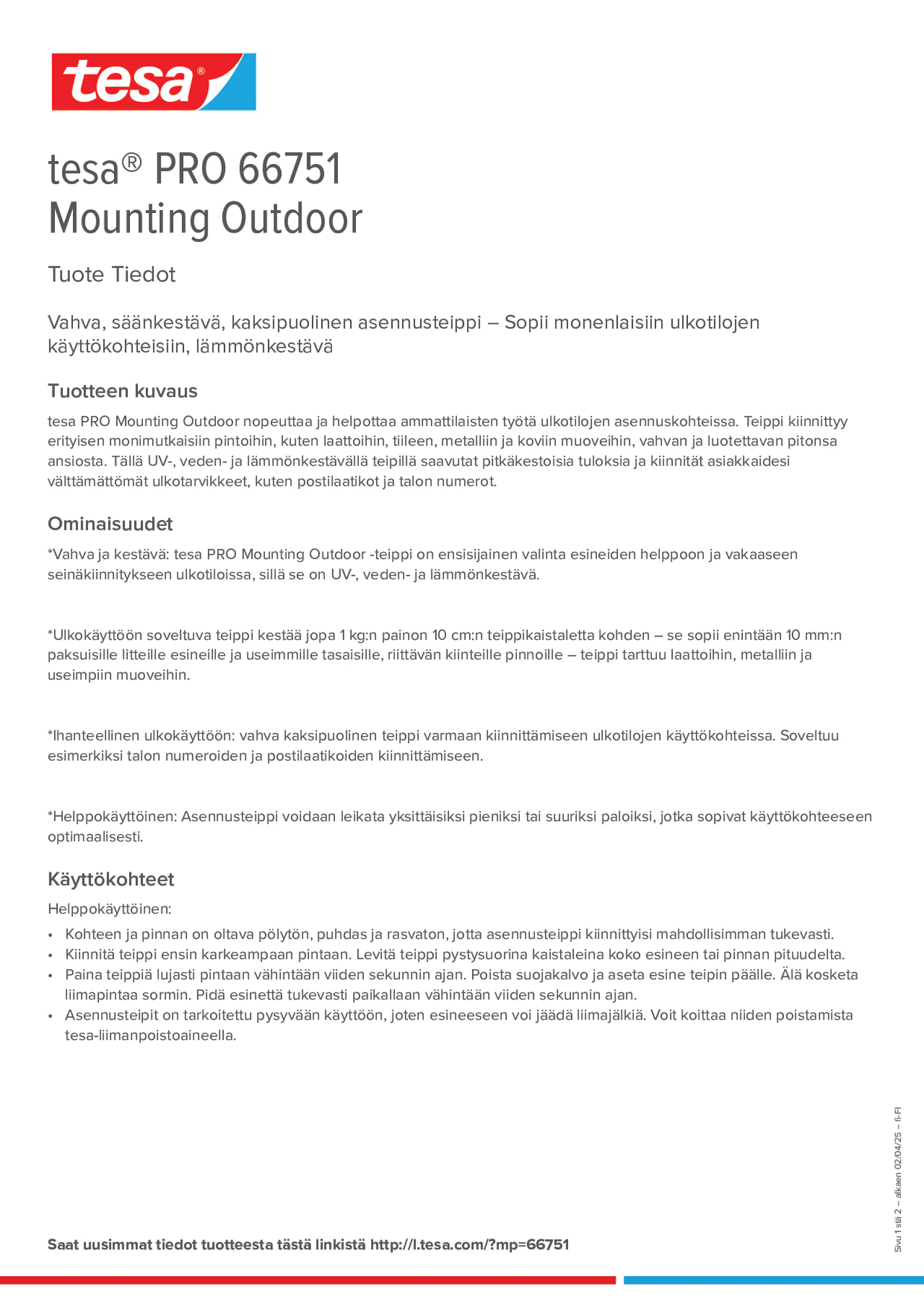 Product information_tesa® PRO 66751_fi-FI
