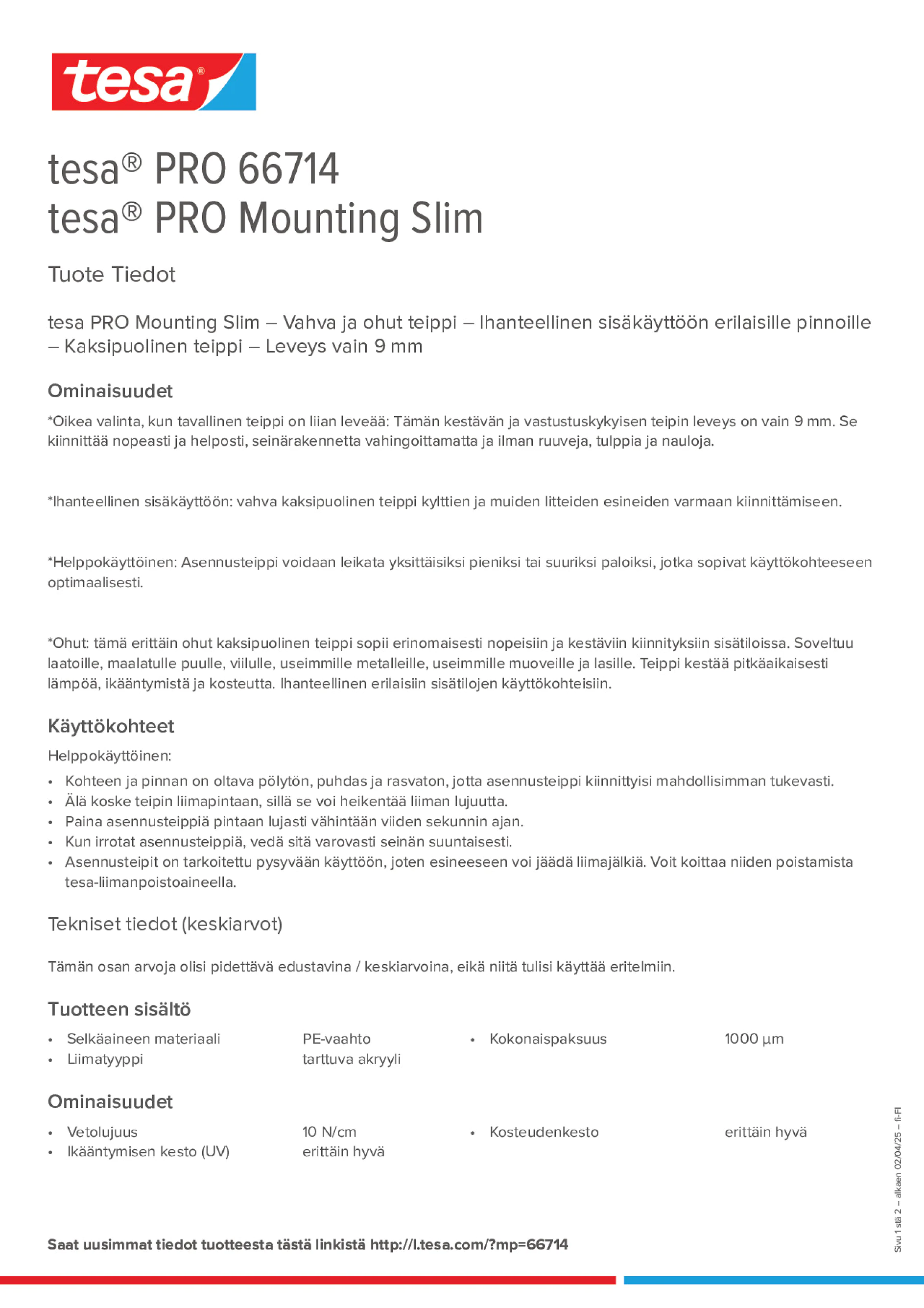 Product information_tesa® PRO 66714_fi-FI