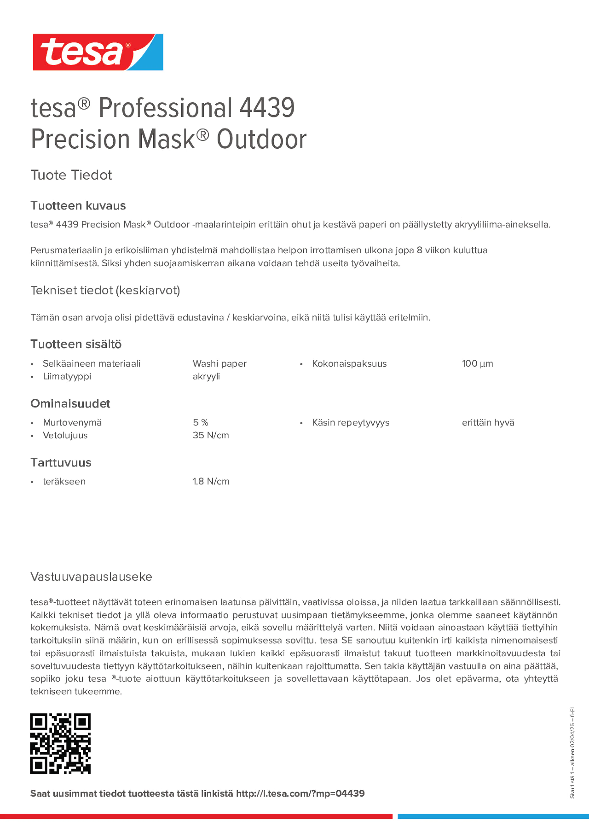 Product information_tesa® Professional 04439_fi-FI