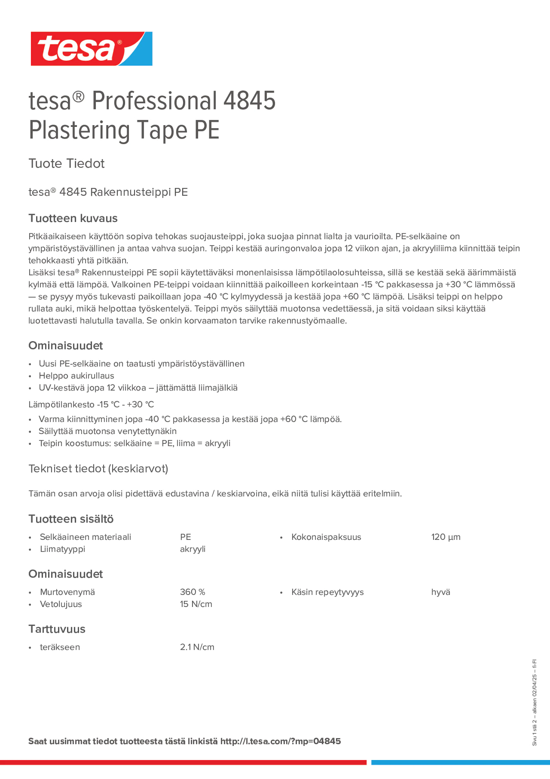 Product information_tesa® Professional 04845_fi-FI