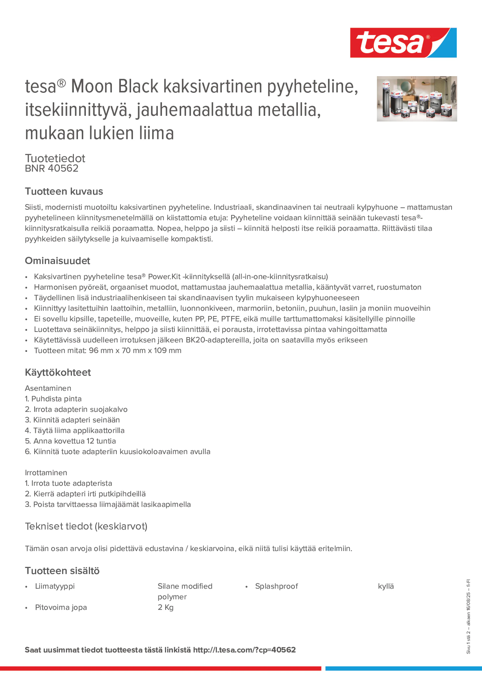 Product information_tesa® 40562_fi-FI