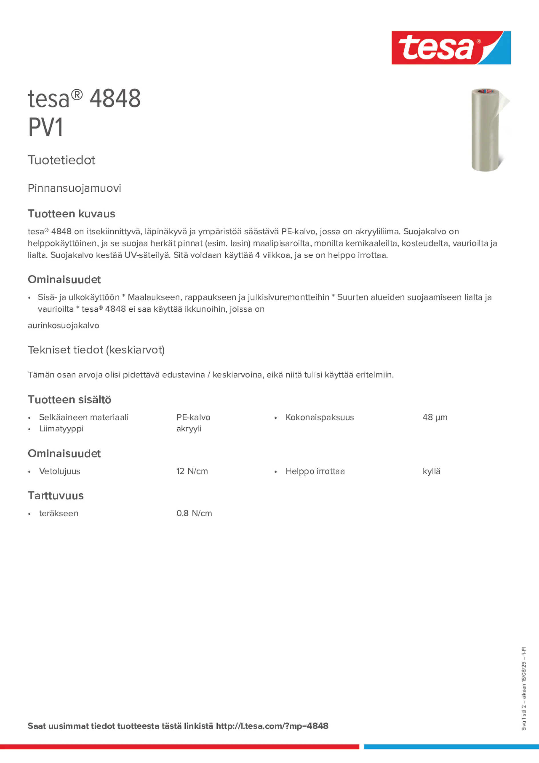 Product information_tesa® 4848_fi-FI