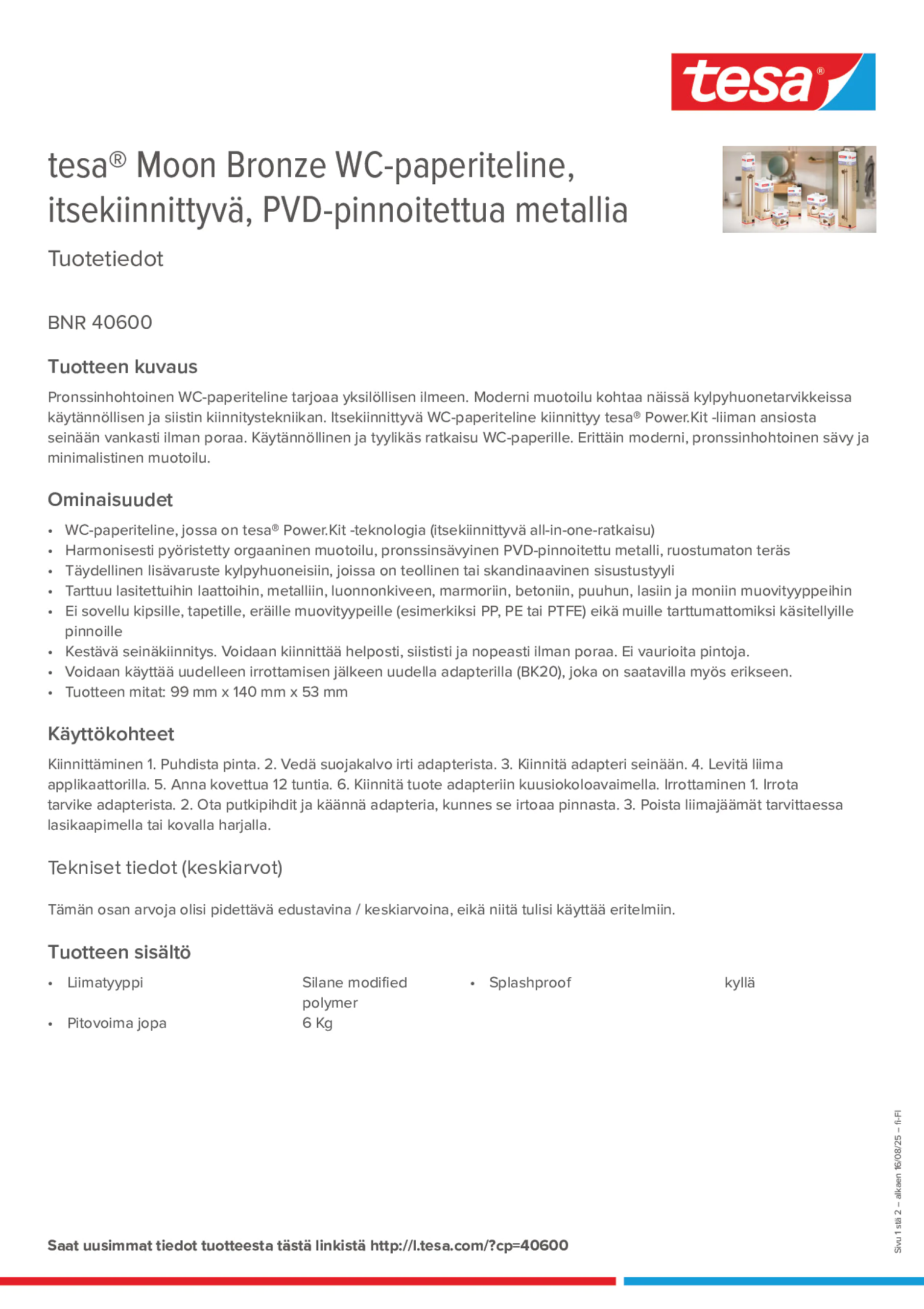 Product information_tesa® 40600_fi-FI