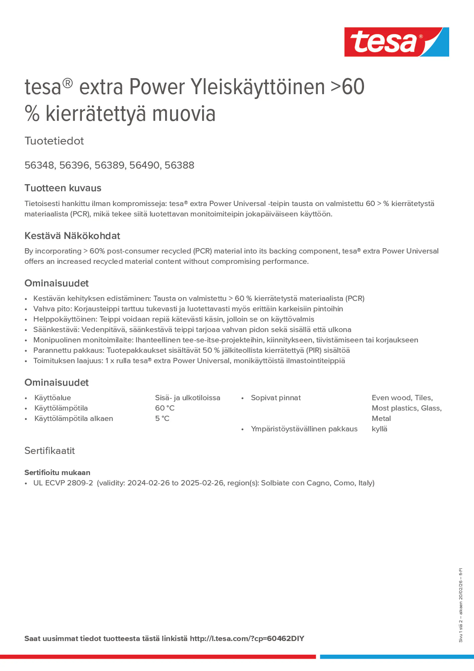 Product information_tesa® extra Power 60462DIY_fi-FI