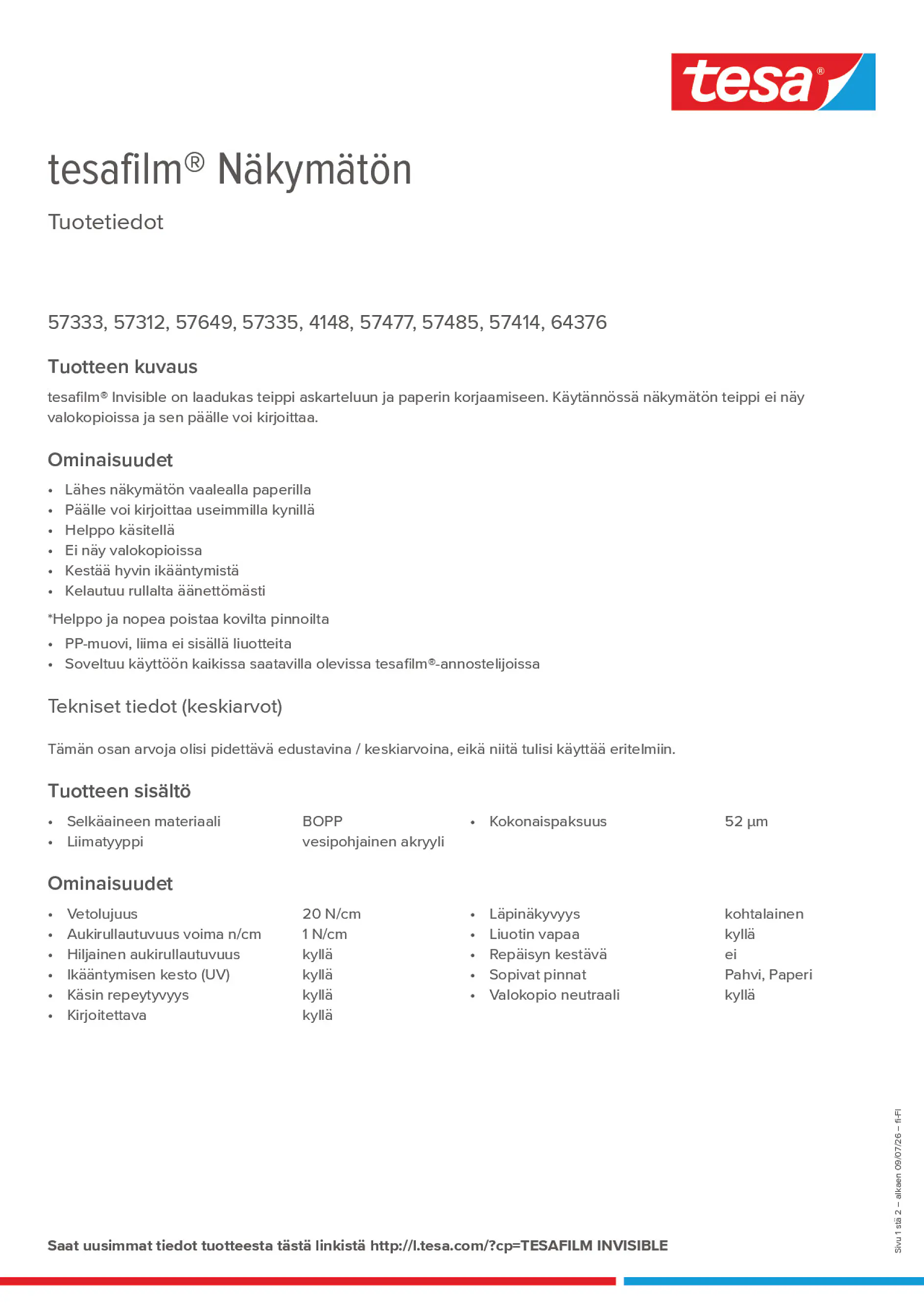 Product information_tesafilm® 4148_fi-FI
