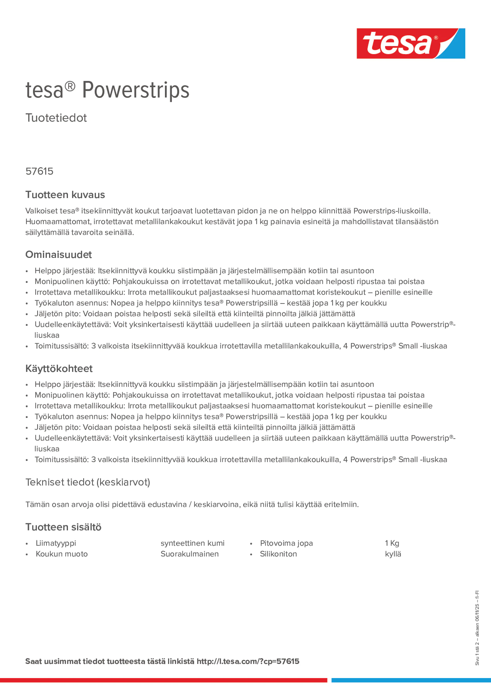 Product information_tesa® Powerstrips 57615_fi-FI