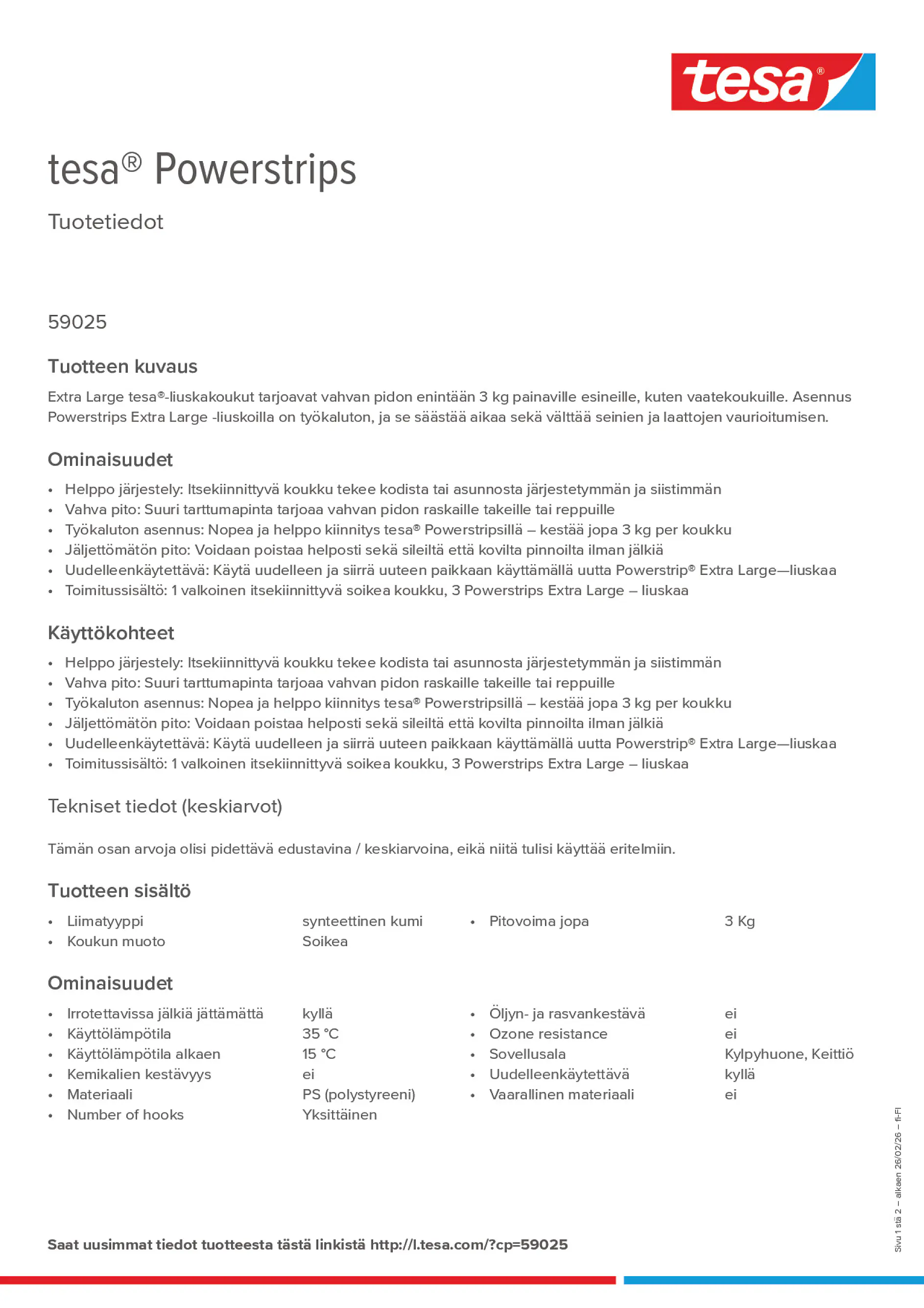 Product information_tesa® Powerstrips 59025_fi-FI