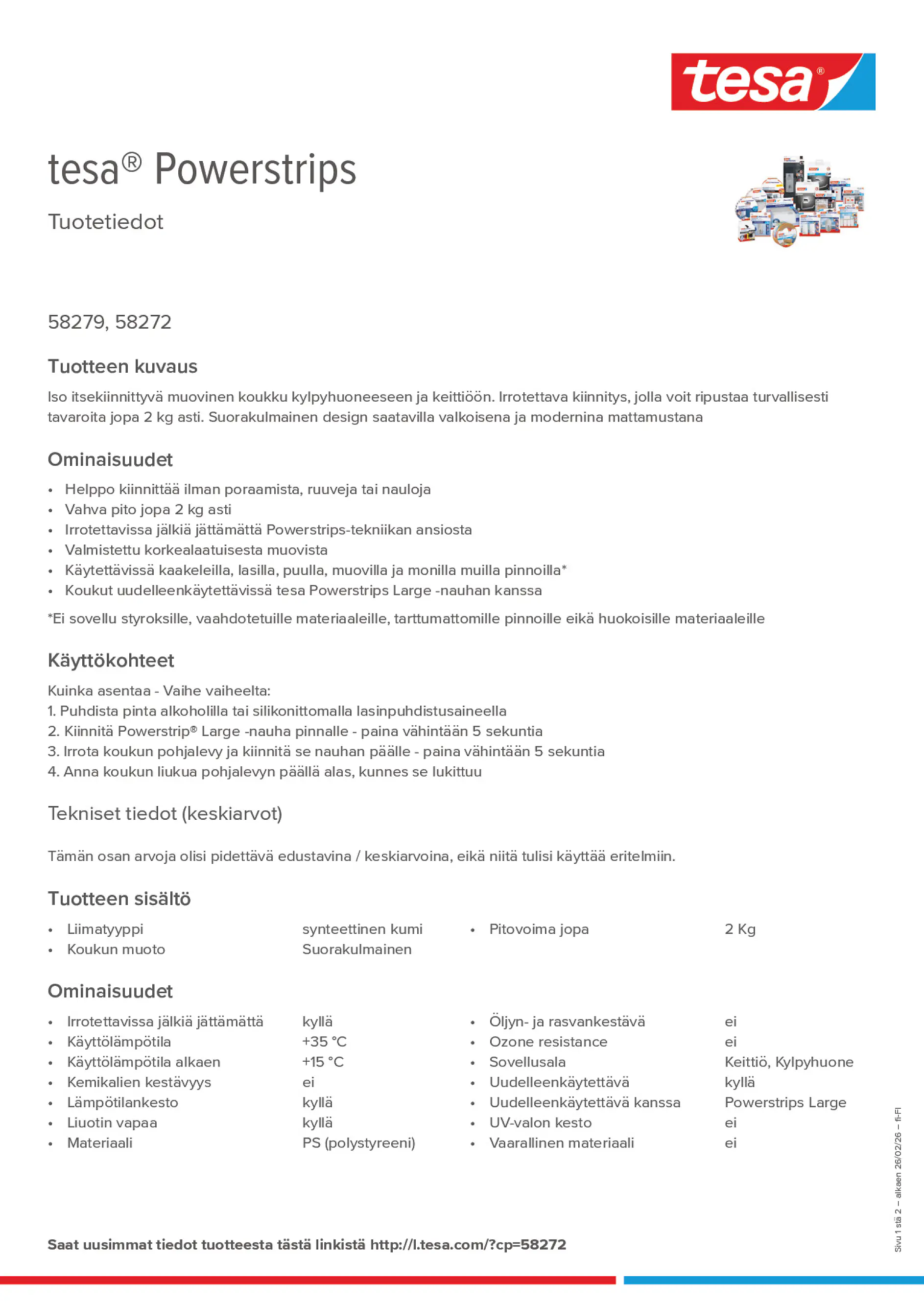 Product information_tesa® Powerstrips 58272_fi-FI