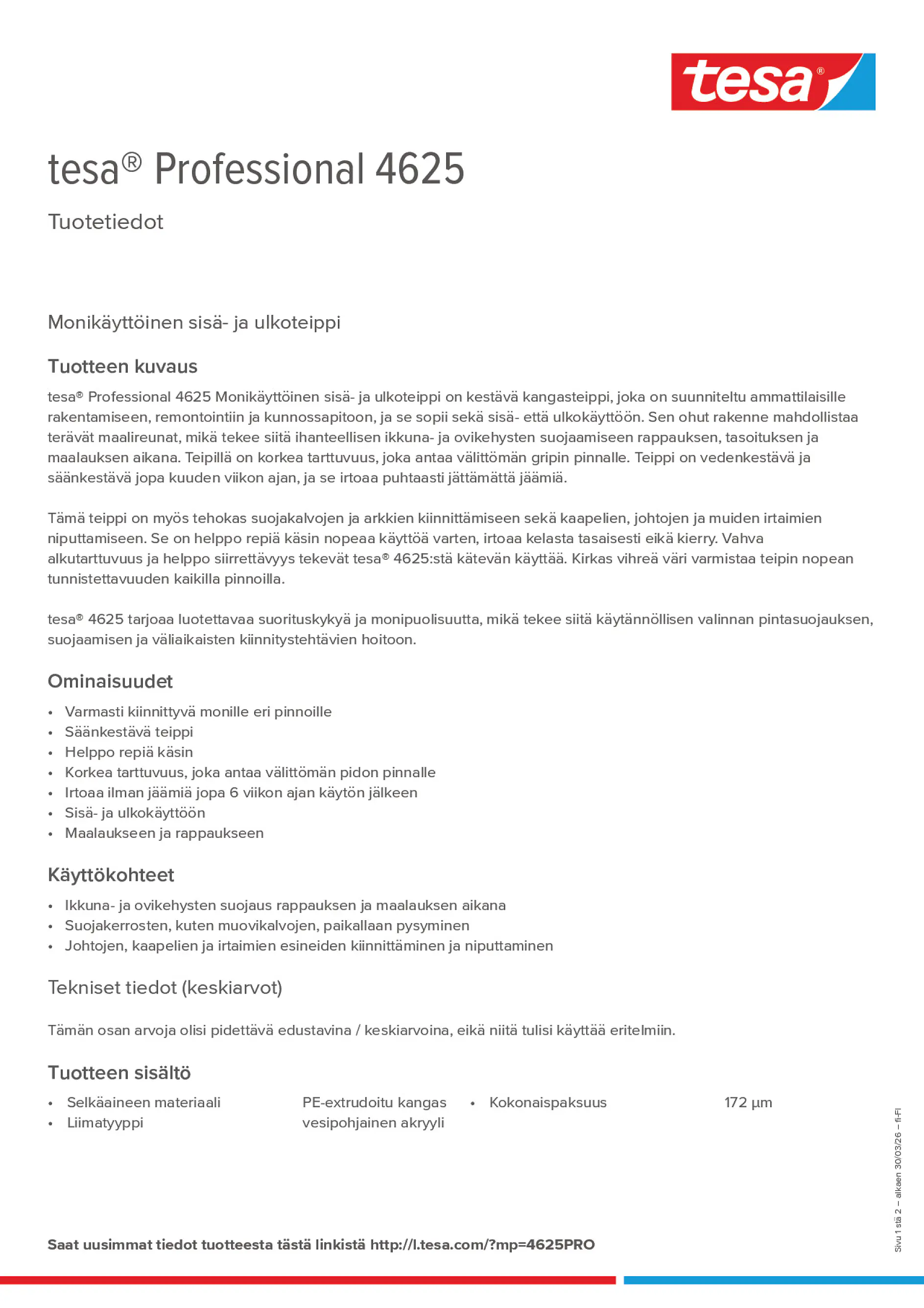 Product information_tesa® Professional 04625_fi-FI