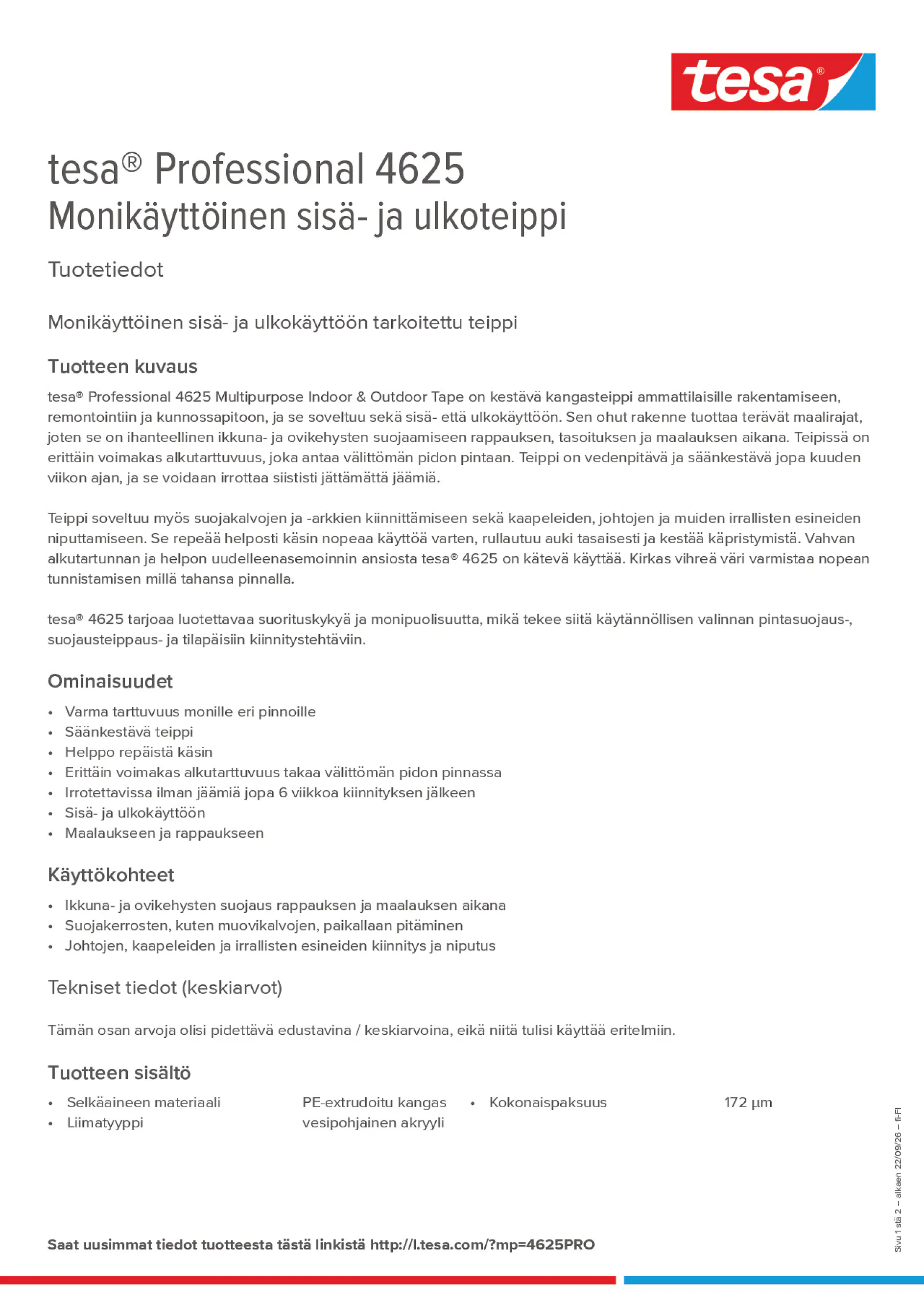 Product information_tesa® Professional 04625_fi-FI
