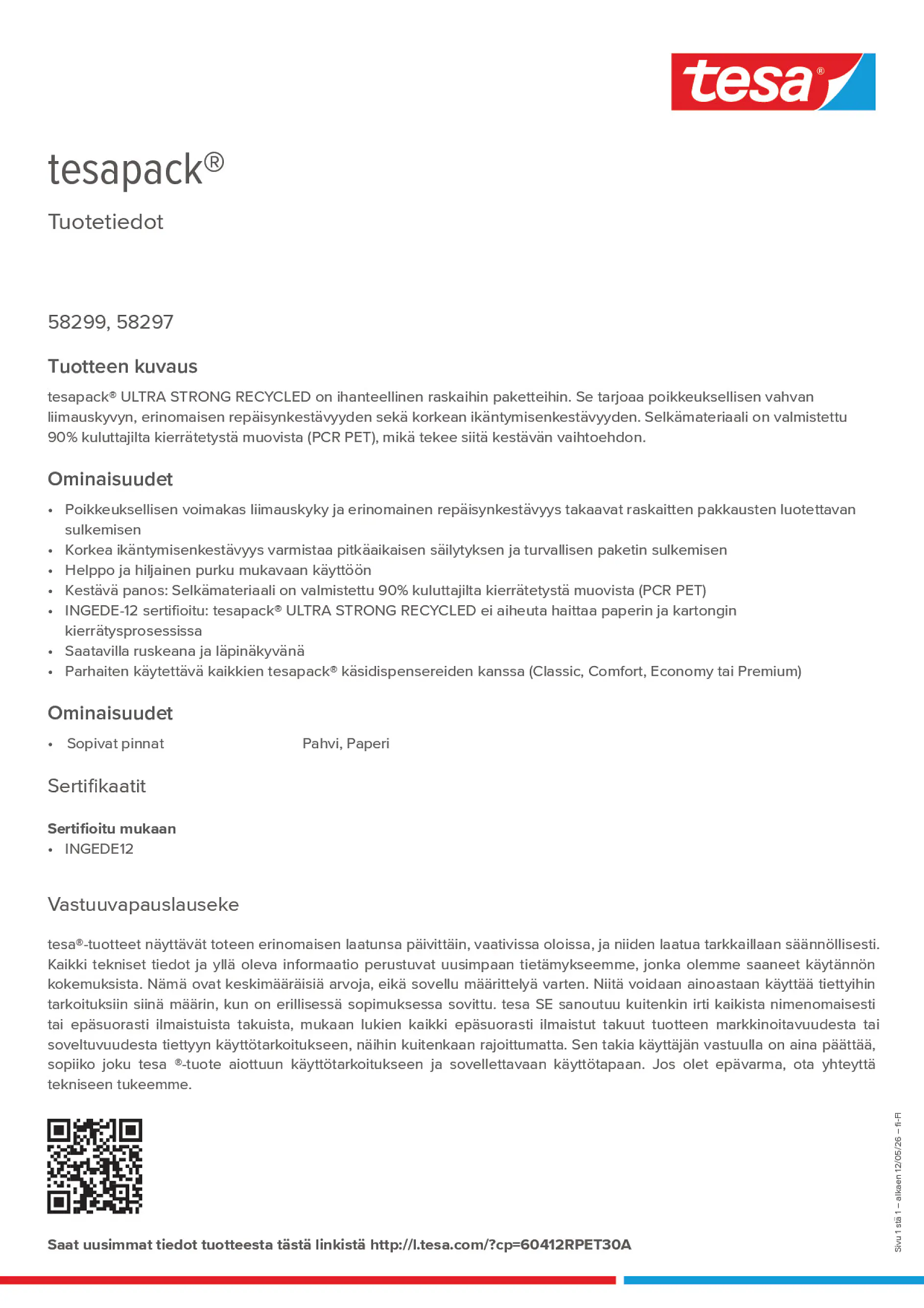 Product information_tesapack® 60412RPET30A_fi-FI