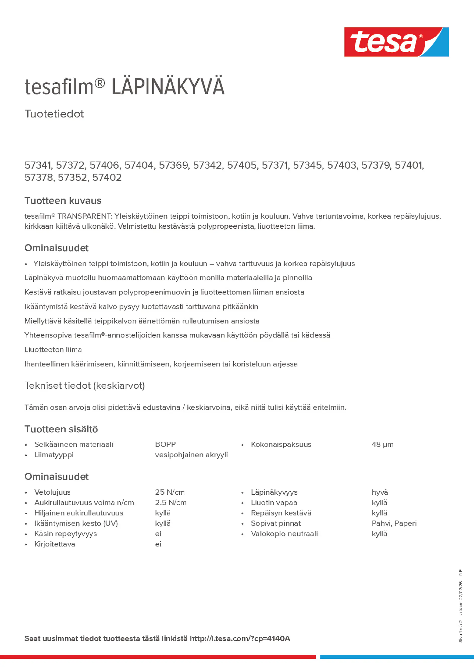 Product information_tesafilm® 4140A_fi-FI