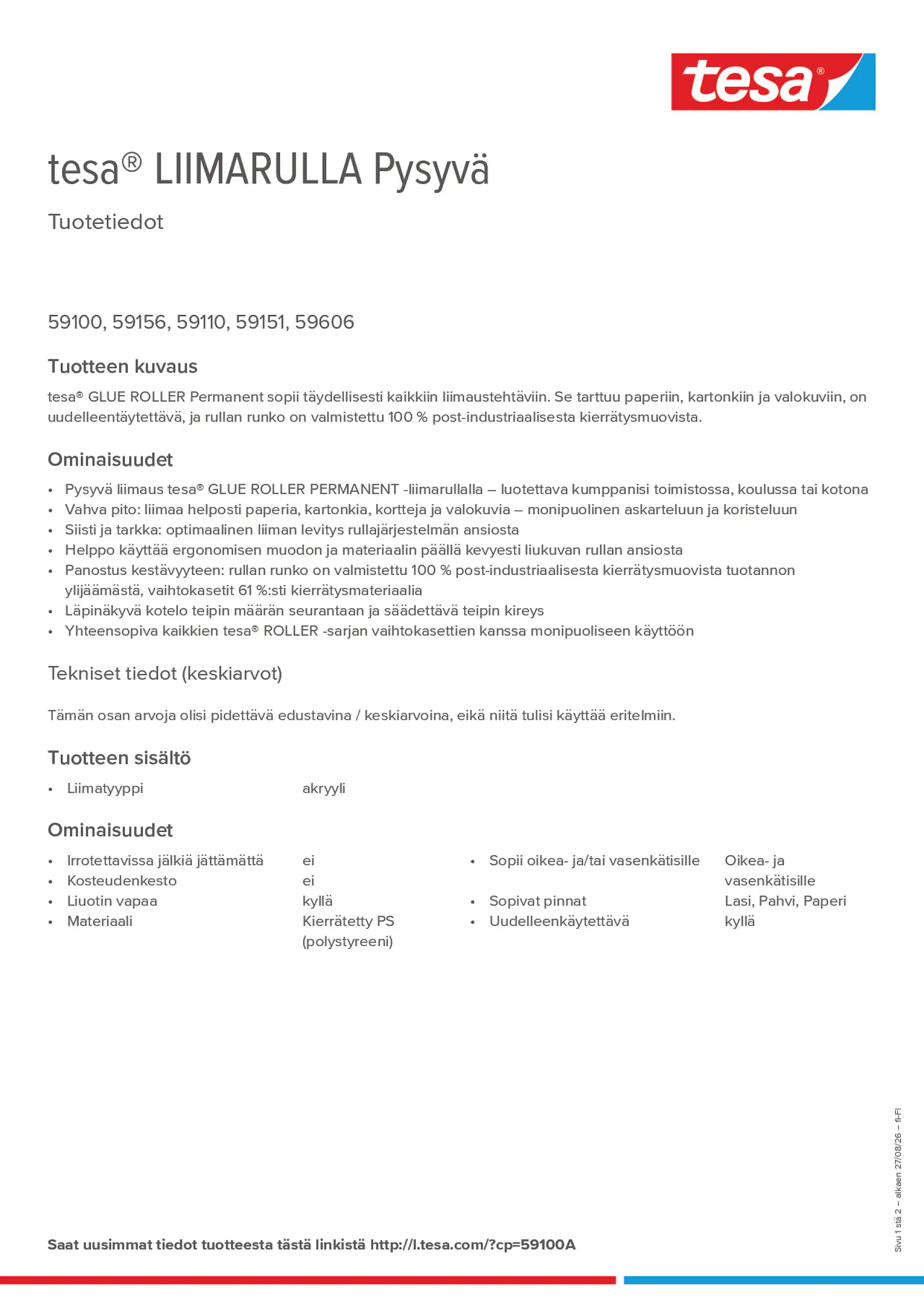 Product information_tesa® 59100A_fi-FI