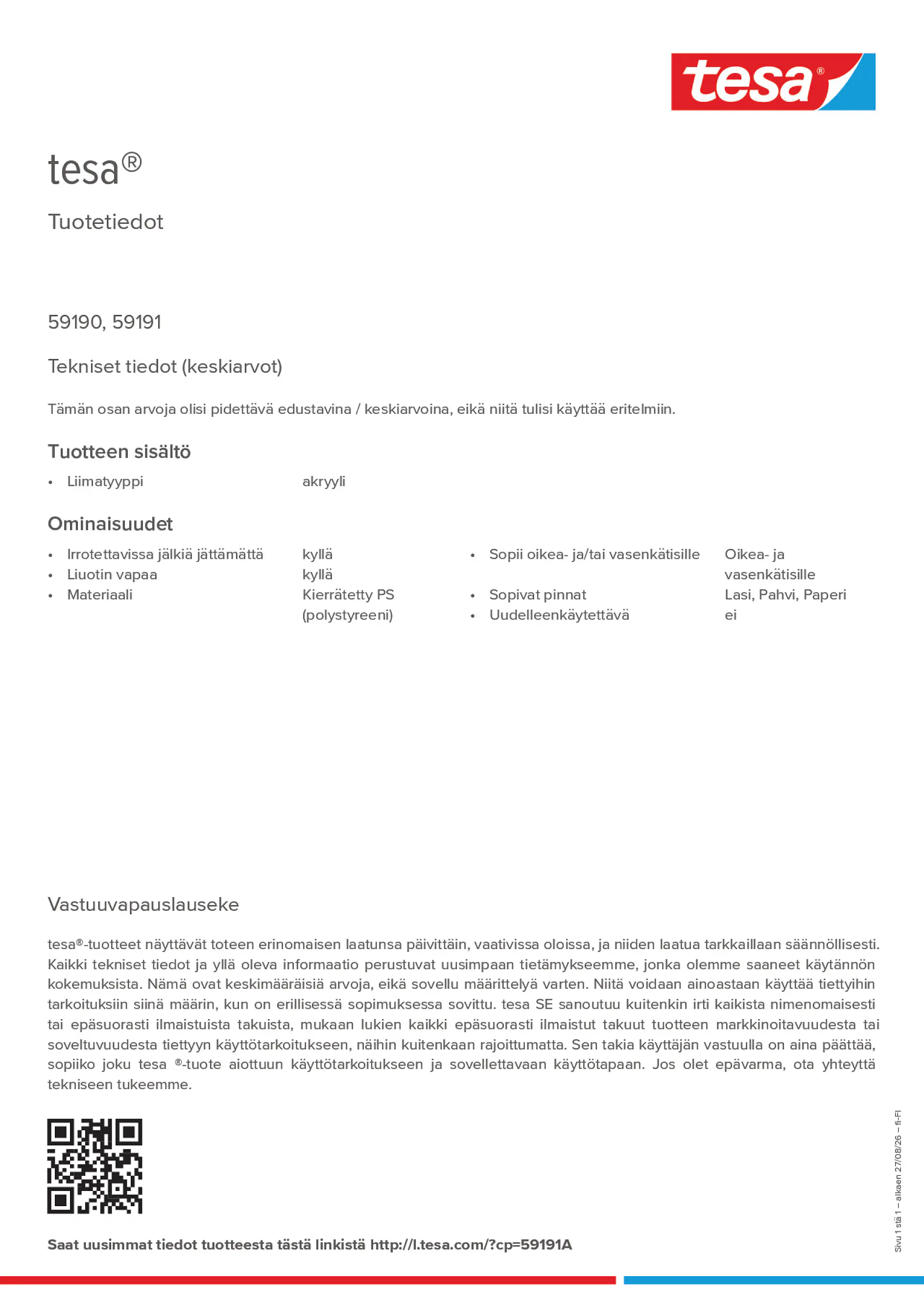 Product information_tesa® 59191A_fi-FI