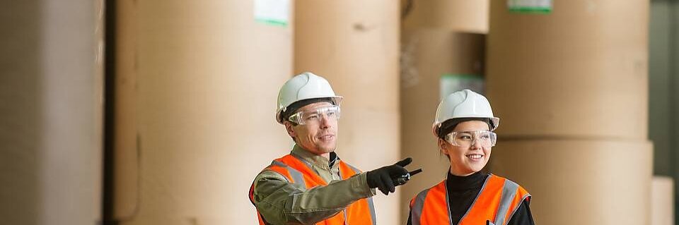 Stockage des bobines pour l'industrie du papier