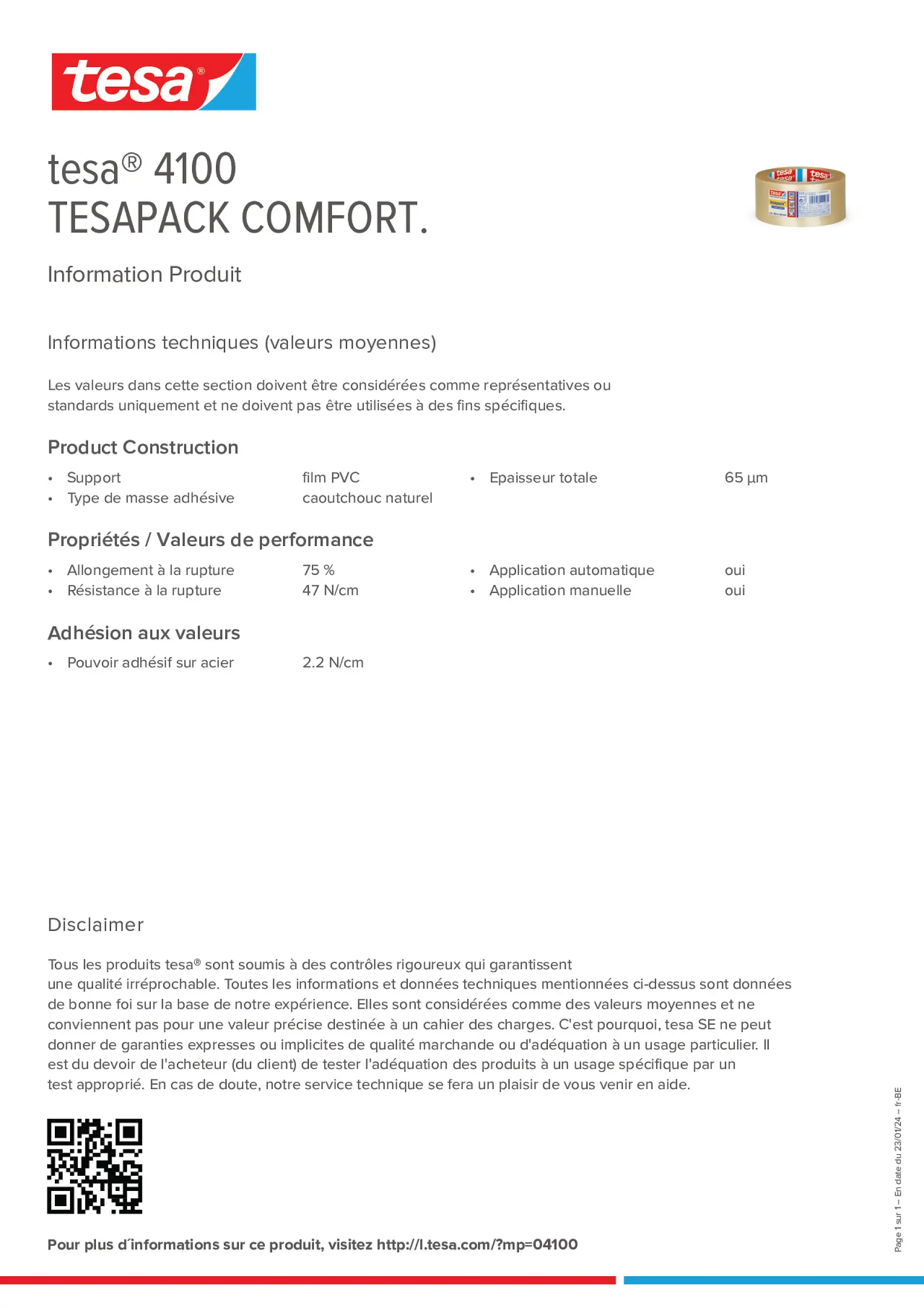 Product information_tesa® 04100_fr-BE_nl-BE