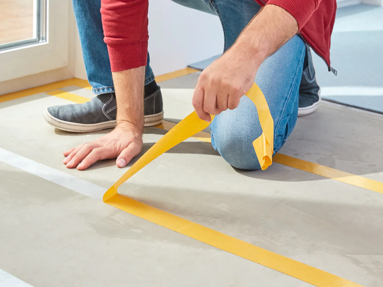 [en-en] flooring tape extra strong hold step5of9