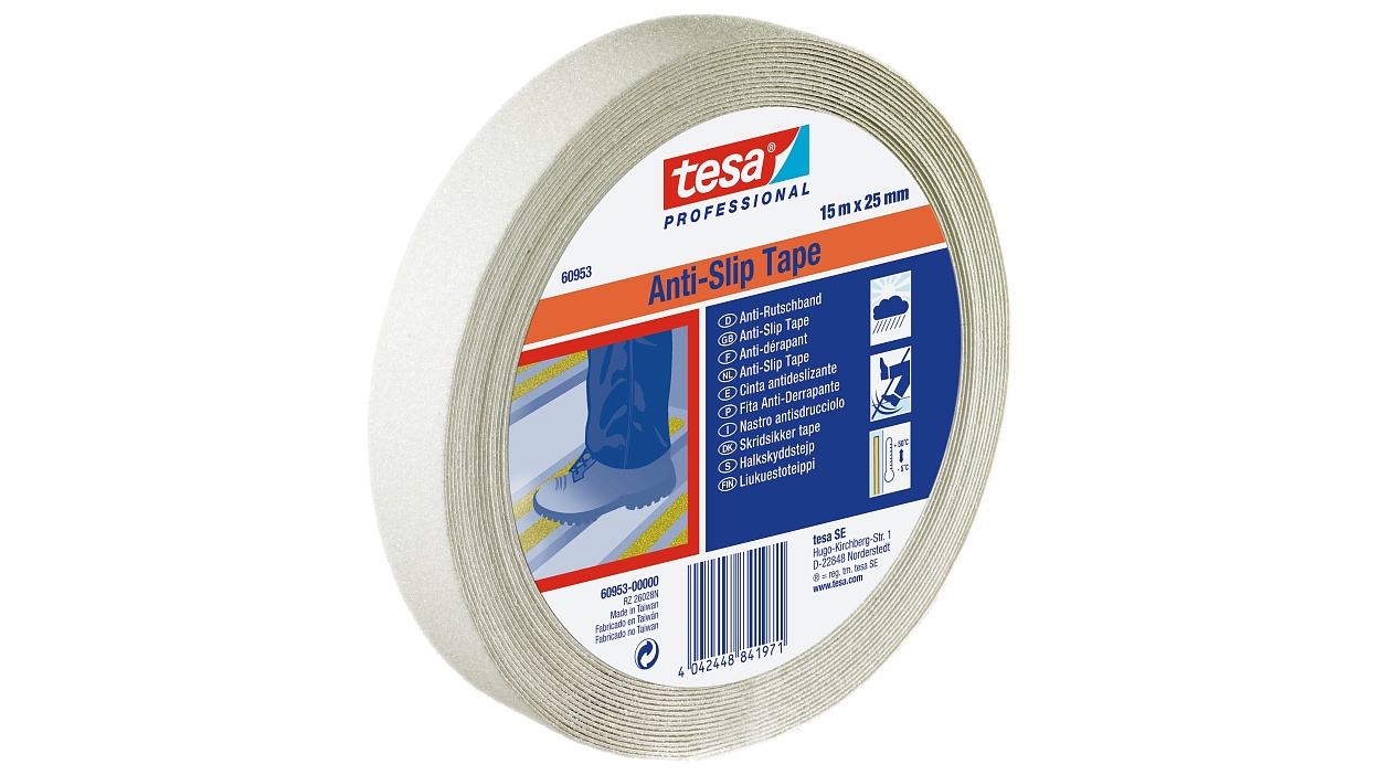 [en-en] tesa Professional Anti-slip tape, fluorescent,white,15m x 25mm