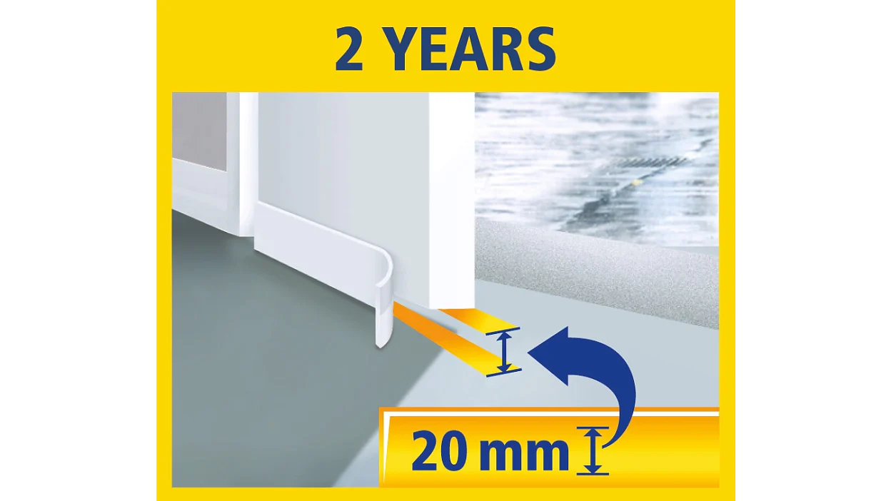 [en-en] tesamoll icon Universal door-to-floor foam 2 years, white
