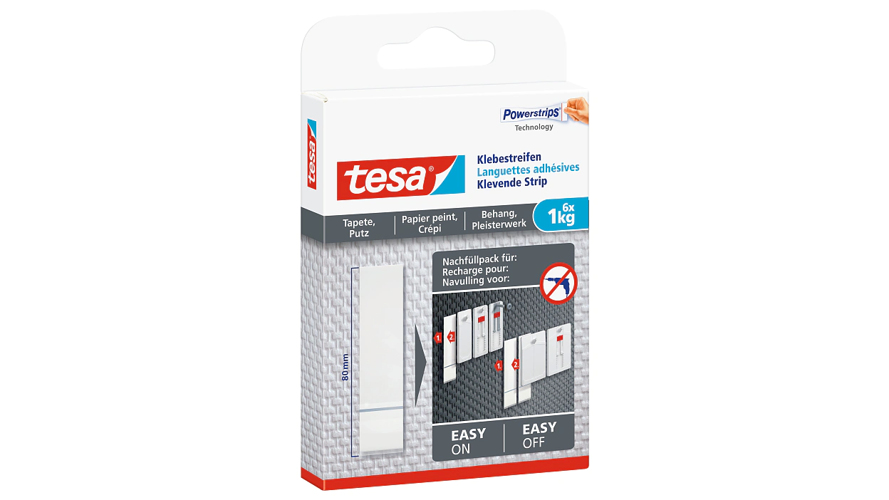[en-en] tesa Smart Mounting System Adhesive Strips Wallpaper 1kg