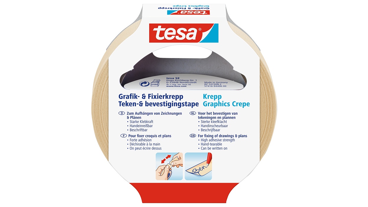 [en-en] tesa Graphics Crepe, 25m x 19mm