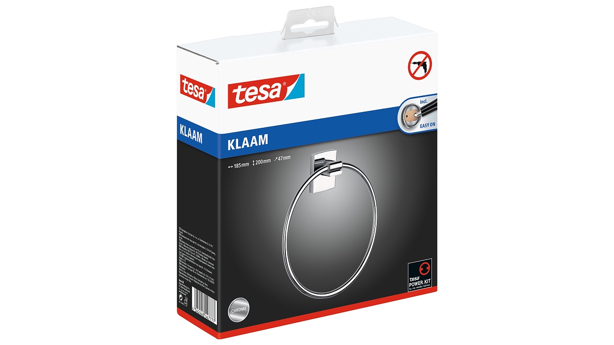[en-en] tesa Klaam Towel Ring