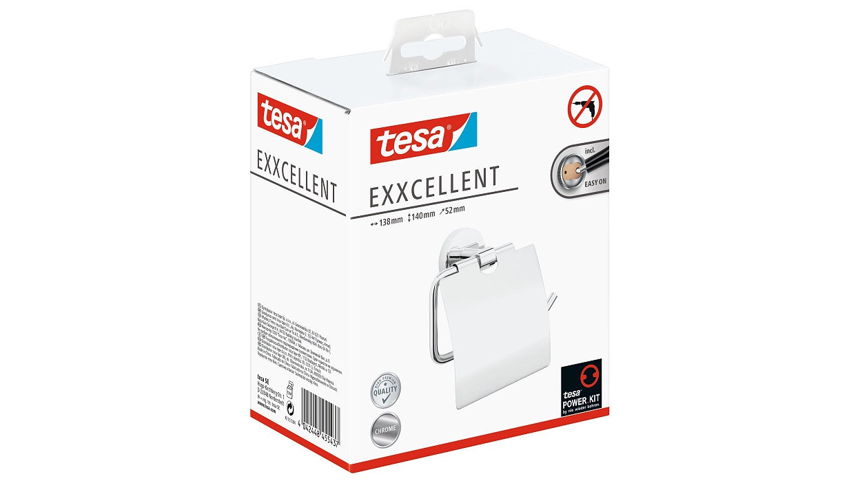 [en-en] tesa Exxcellent Toilet Roll Hol. With Lid