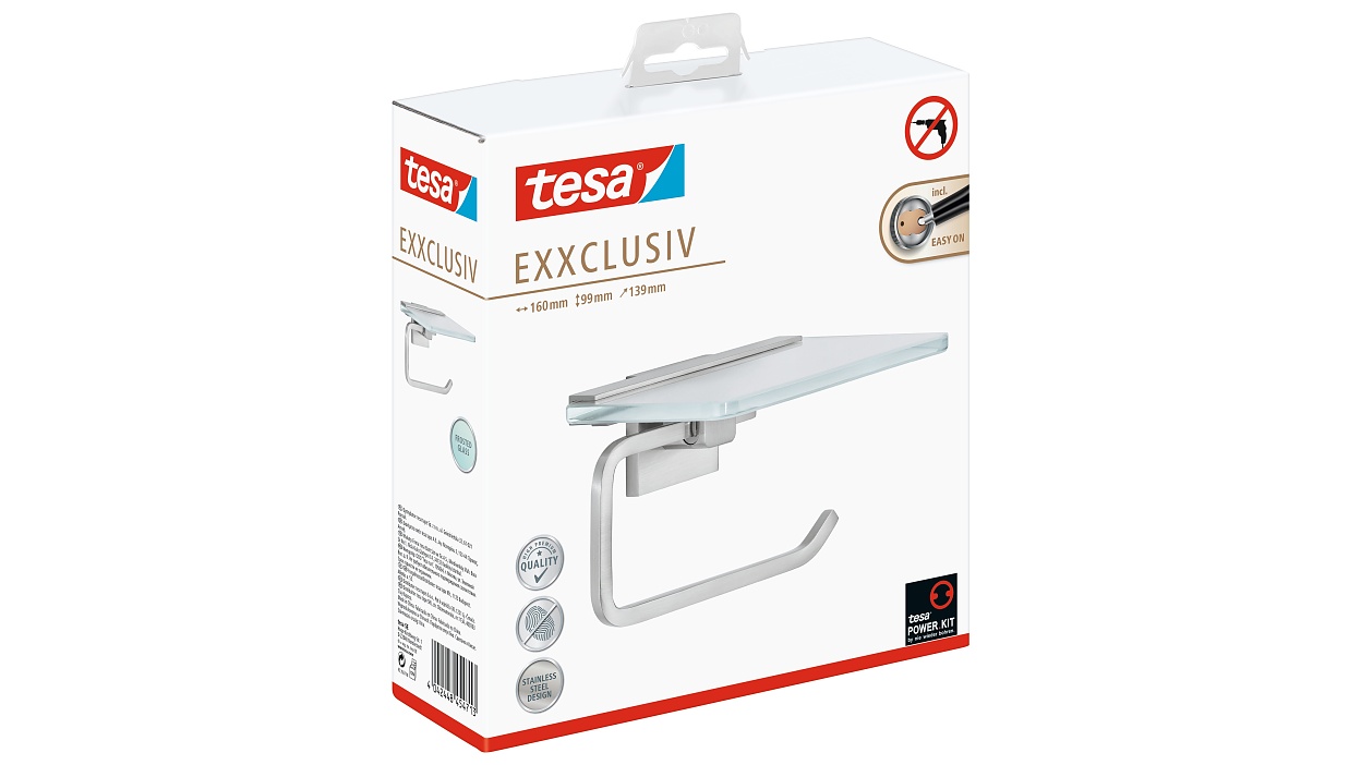 [en-en] tesa Exxclusiv Toilet Roll Hol. W. Shelf