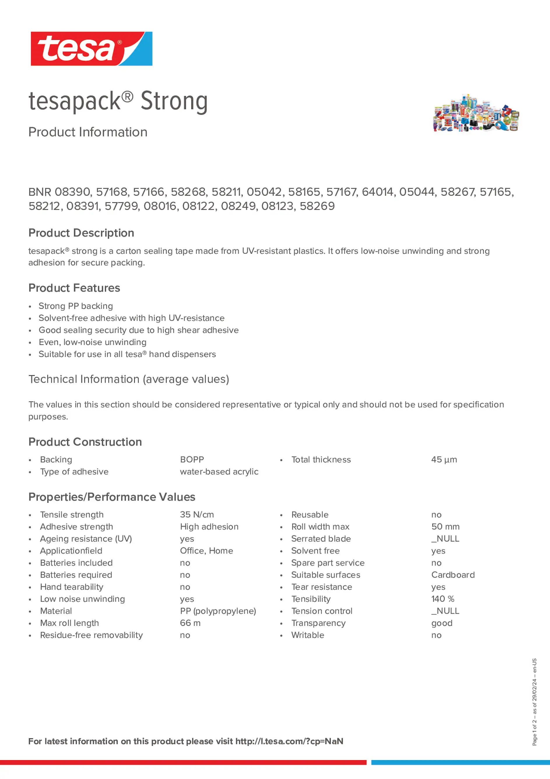Product information_tesapack® 57424_en