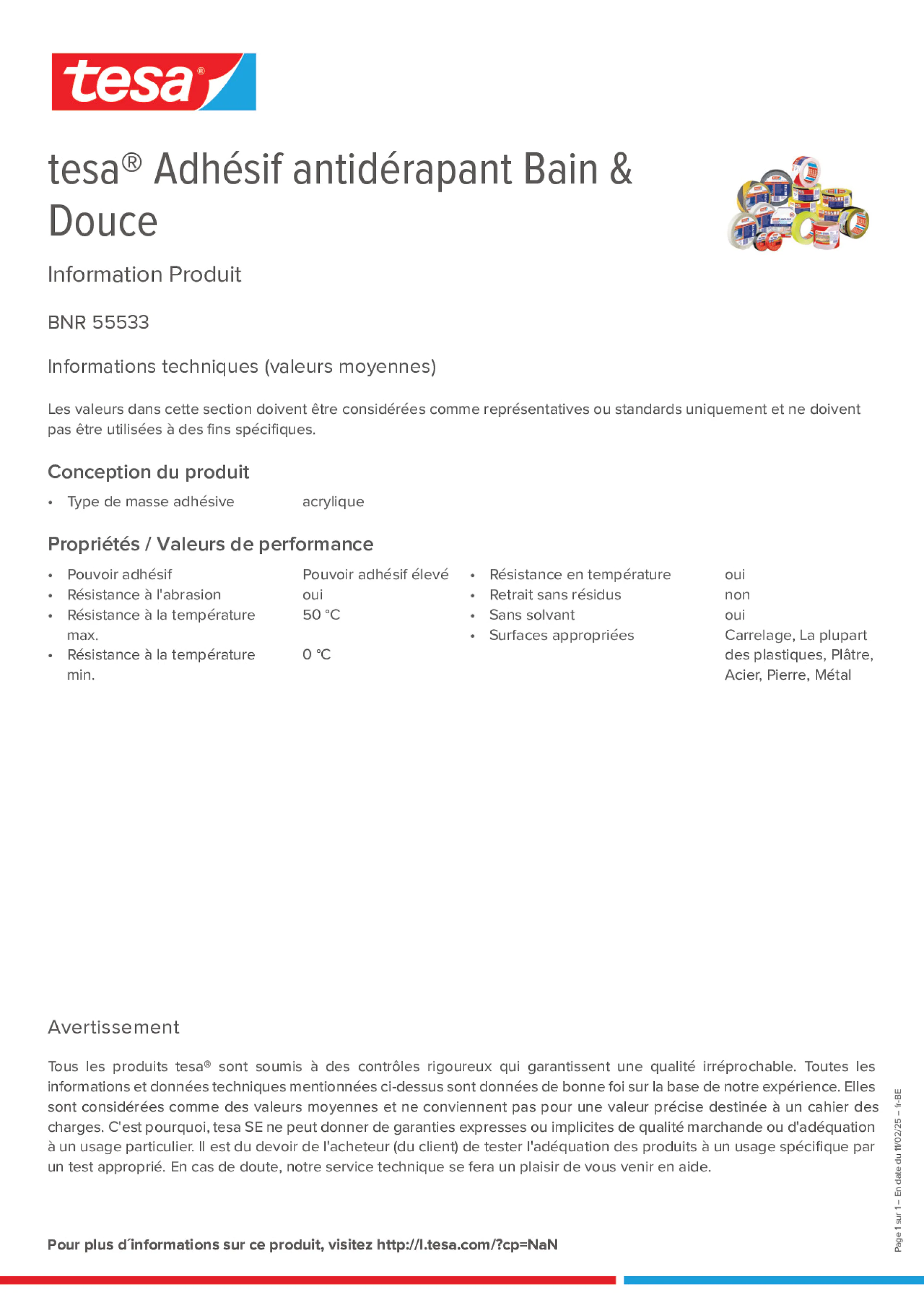 Product information_tesa® 55533_fr-BE_nl-BE