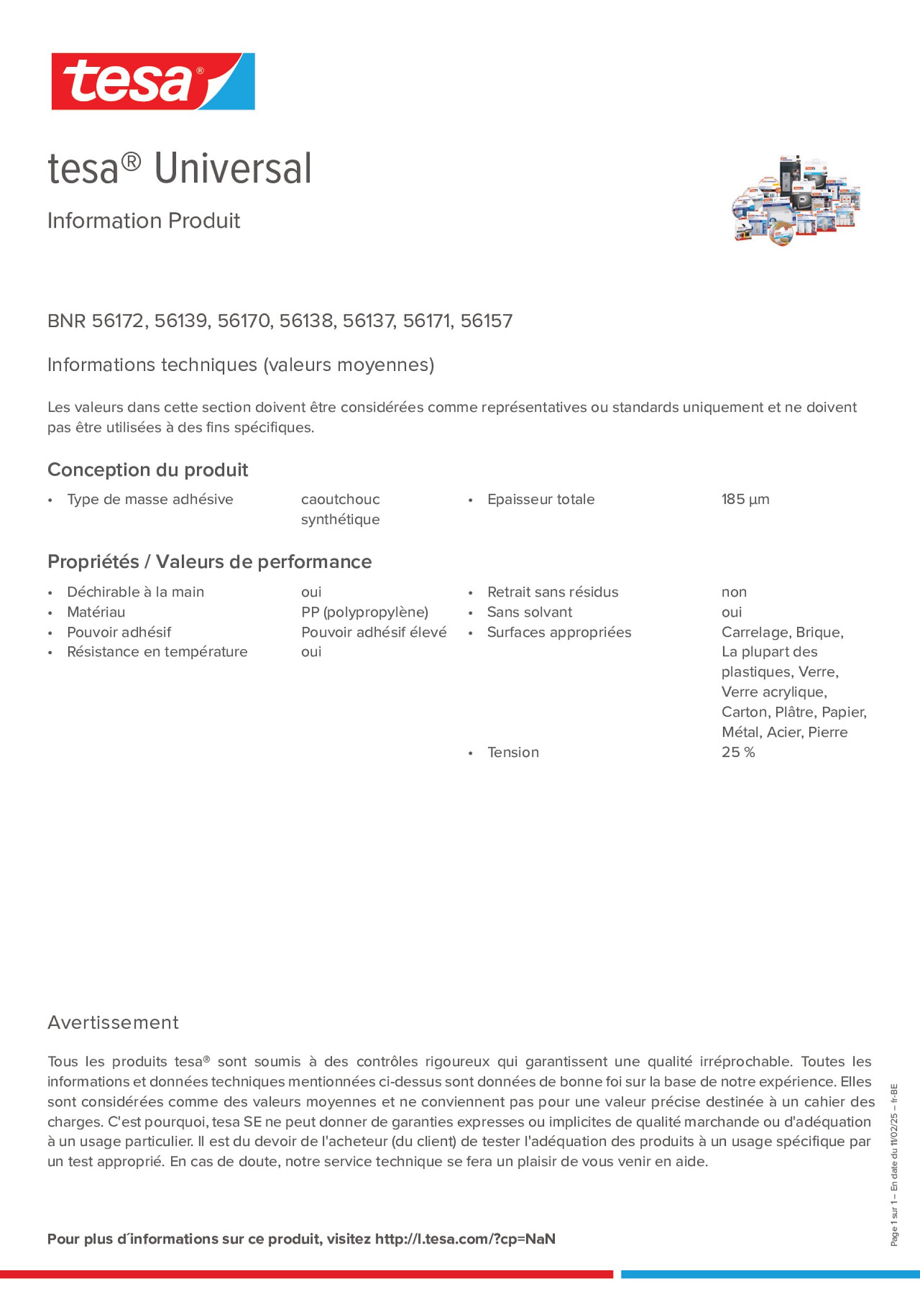 Product information_tesa® 56170_fr-BE_nl-BE