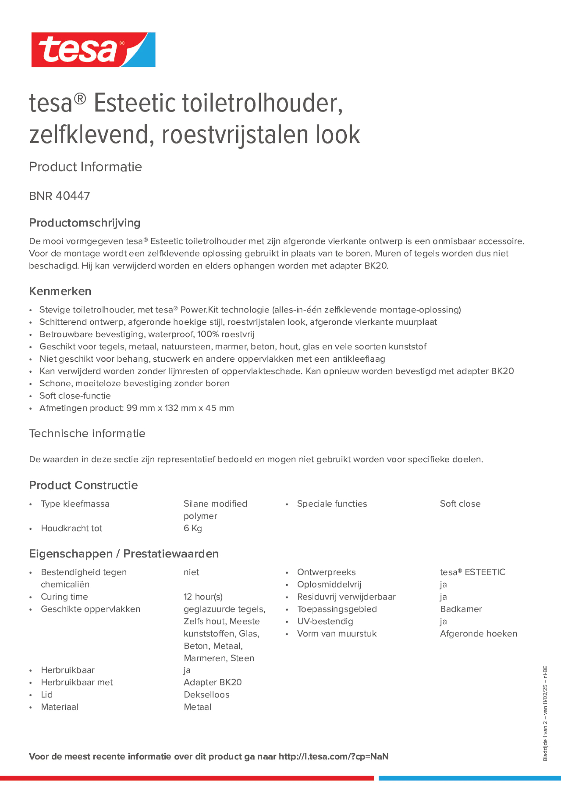 Product information_tesa® 40447_fr-BE_nl-BE